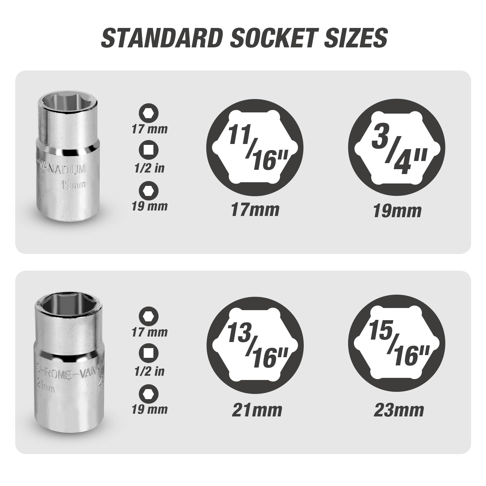Torin Telescoping Lug Wrench: Lug Nut Socket Wrench With Standard Sockets (17/19, 21/22Mm)