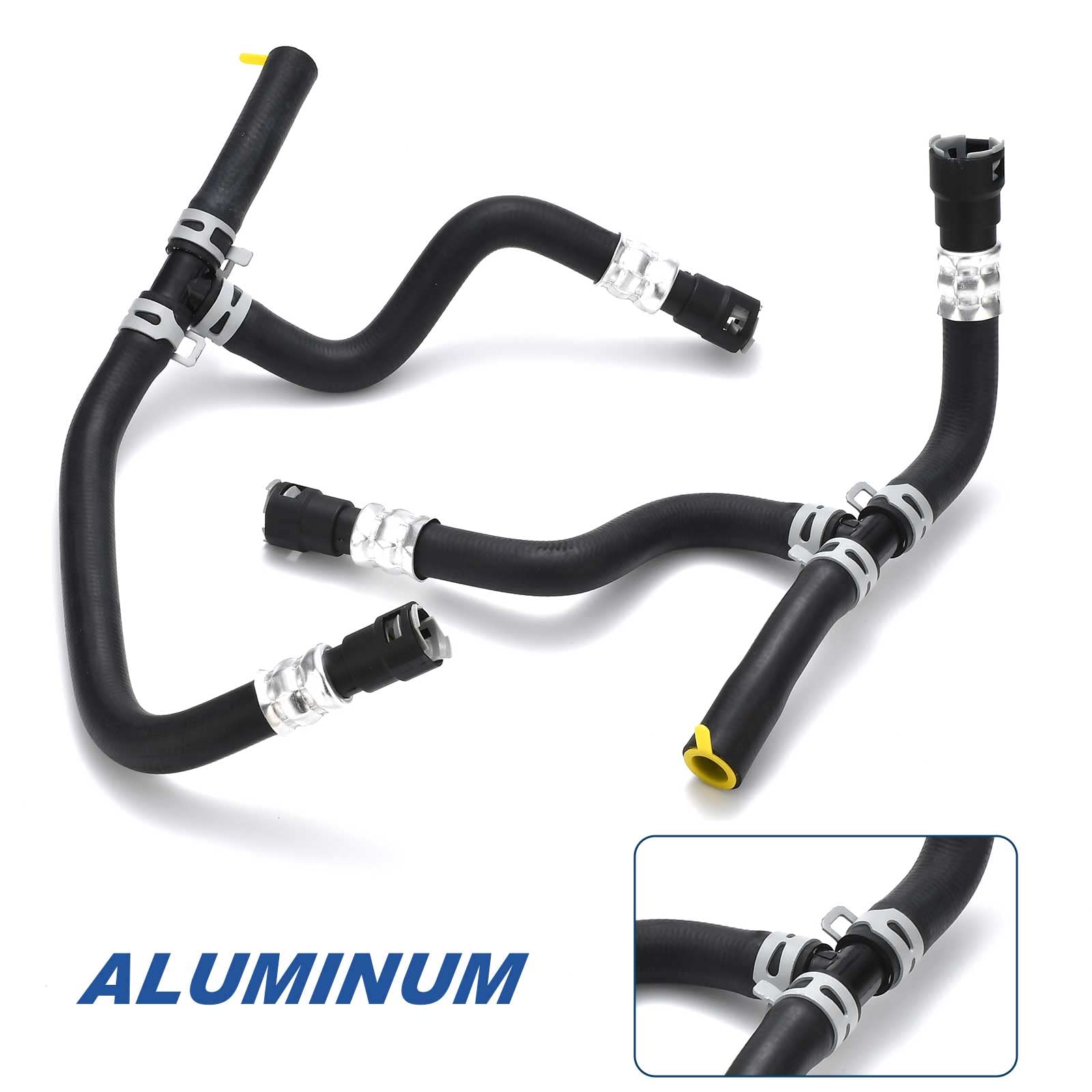 iKer Engine Heater Hose Set for Enclave, Acadia, Traverse, Outlook 2007-2017 - Replacement 20765678, 25862087, 25862088 - Black