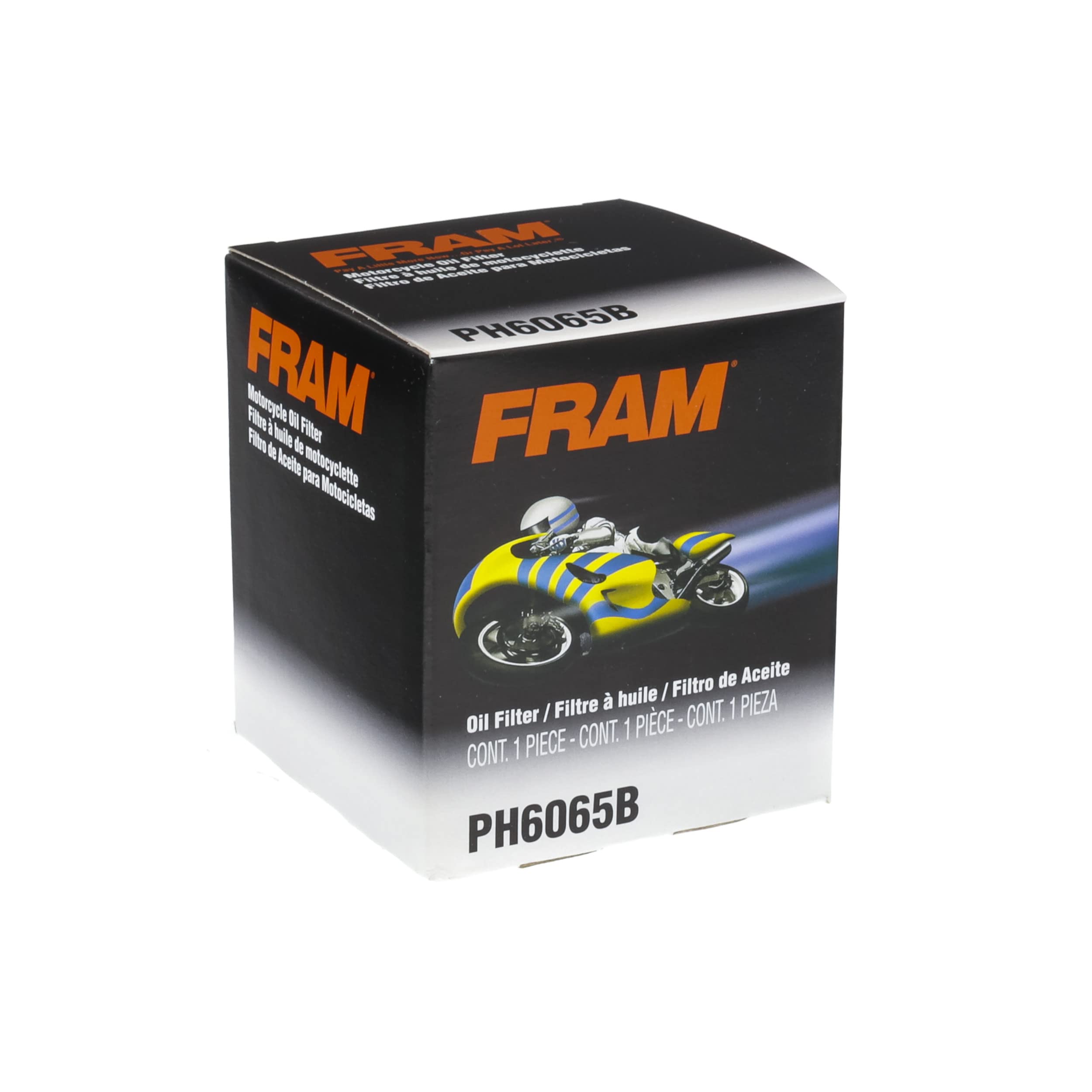 Fram Extra Guard Ph6065B Replacement Oil Filter, Fits Select Harley Davidson Motorcycles