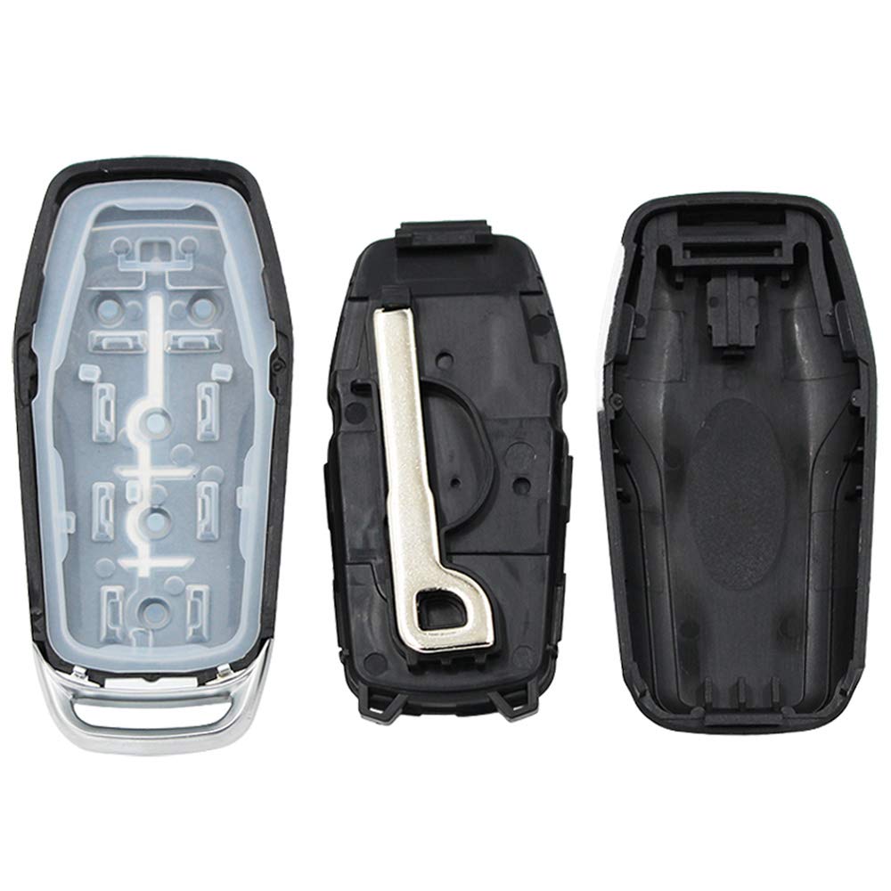 Keyless Entry Remote Smart Key Fob Shell Case Button Pad Cover For Ford Fusion Mustang Explorer Lincoln Mkz Mkc 2013-2017