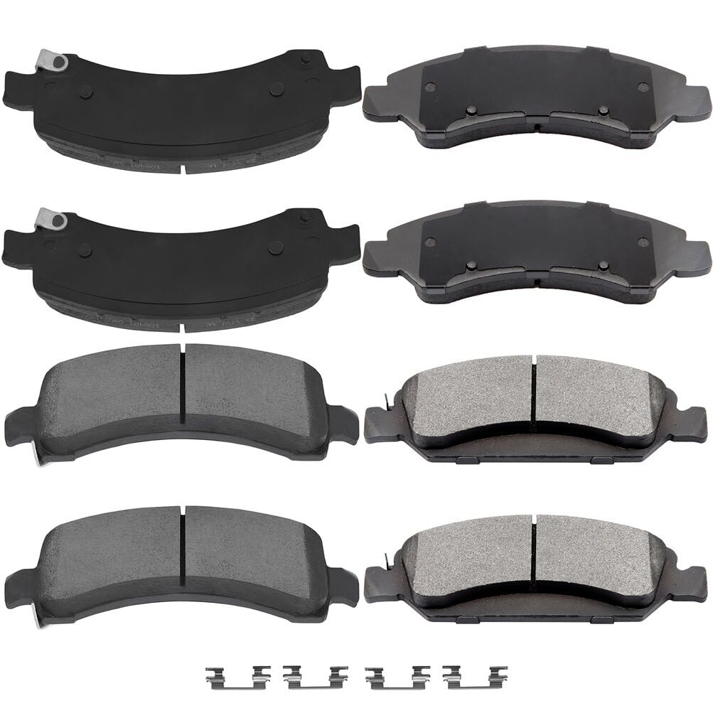 Cciyu D1363 D974 Front & Rear Disc Brake Pads Kit For Chevrolet Express 1500 2009-2014,For Gmc Savana 1500 2009-2014 8Pcs