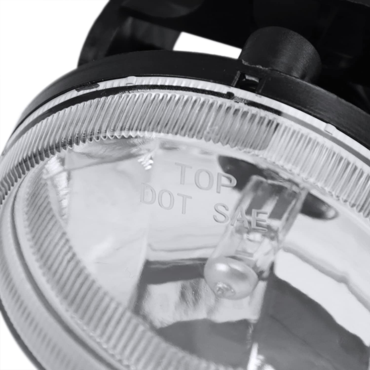 SPEC-D TUNING Clear Driving Fog Lights +Bulbs Compatible with 1999-2002 Dodge Ram Sport Package 1500 2500 3500 L+R Pair Assembly