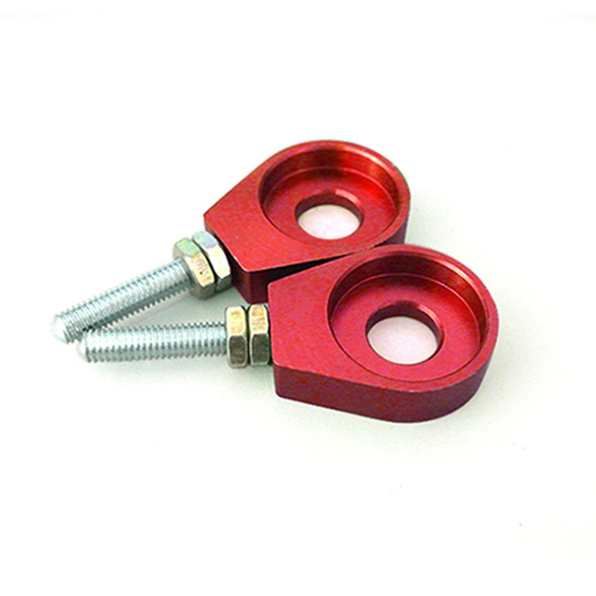 Sthus 2Pcs 12Mm Chain Tensioner Adjusters Fit Honda Xr Crf 50 70 Bike Scooter Red