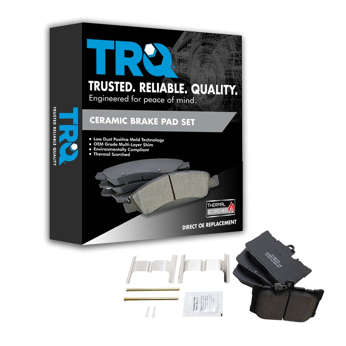 TRQ Front Ceramic Brake Pad Set Kit for Lexus IS Series GS350 GS450H GS460