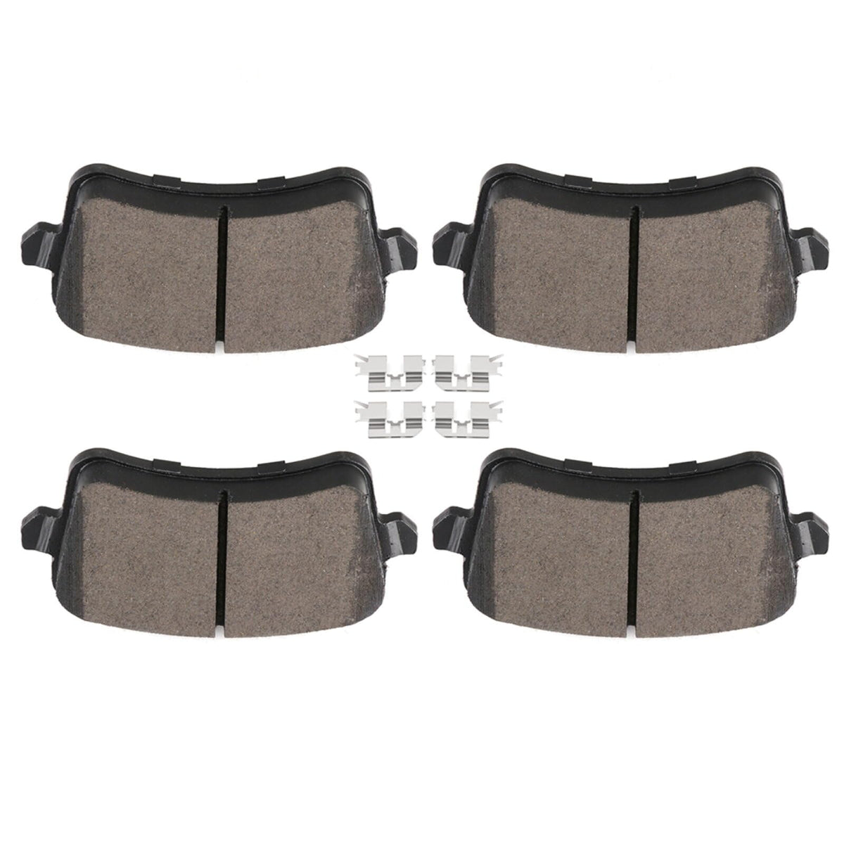 Cciyu D1386 Rear Semi-Metallic Disc Brake Pads Kit For Audi A4 A4 Allroad A4 Quattro A5 A5 Quattro Allroad Q5 S4 S5 4Pcs