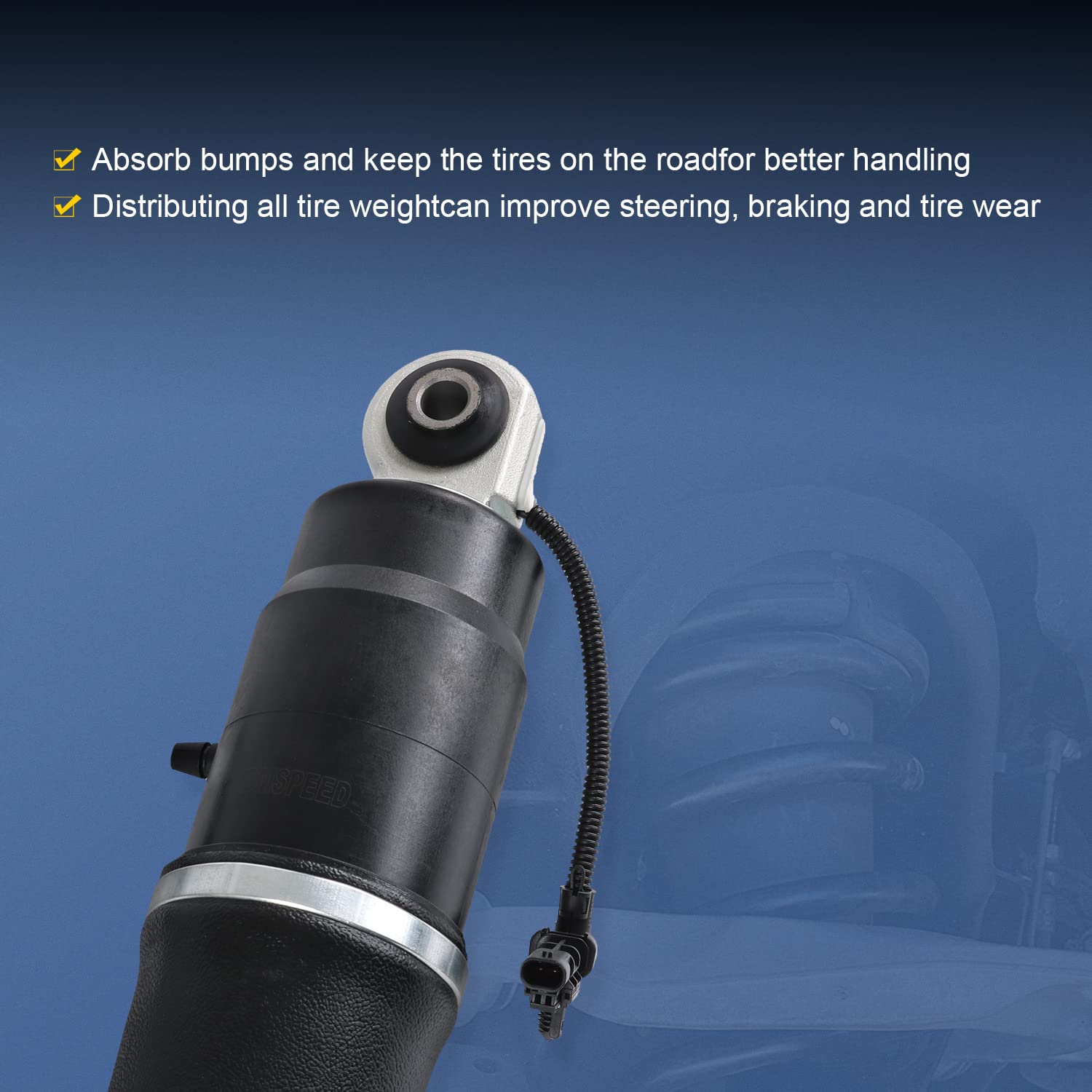 DICMIC Rear Air Strut Shock Absorber Compatible with 2015-2020 Cadillac Escalade ESV Chevrolet Suburban Tahoe GMC Yukon XL Repla