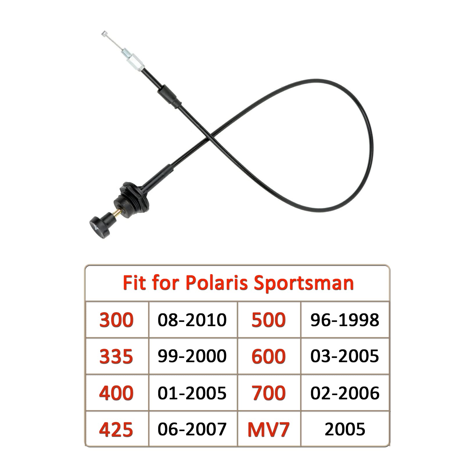 Carburetor Choke Cable For Polaris Sportsman 300 335 400 450 500 600 700 Mv7 4X4 6X6 Atv Quad Carb