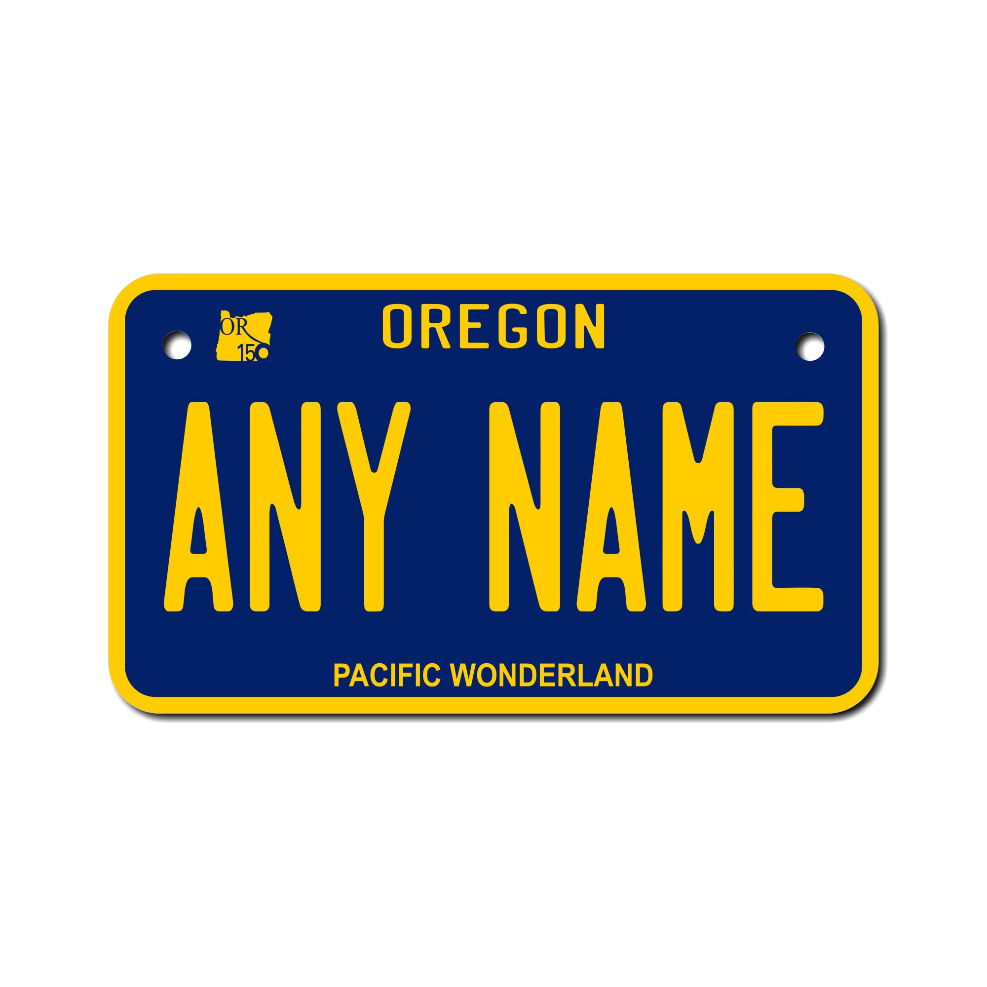 Teamlogo - Personalized Oregon License Plate - Custom Aluminum Name, Text, Or Number Plate - Customized Golf Cart Accessories, A