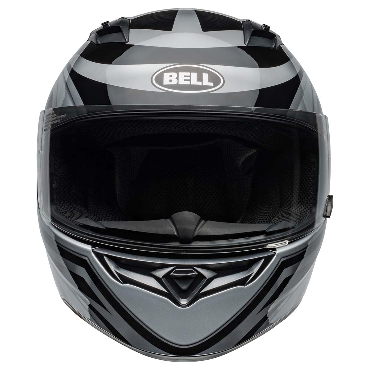 Bell Qualifier Full-Face Motorcycle Helmet (Gloss Conduit Silver/Black - Large)