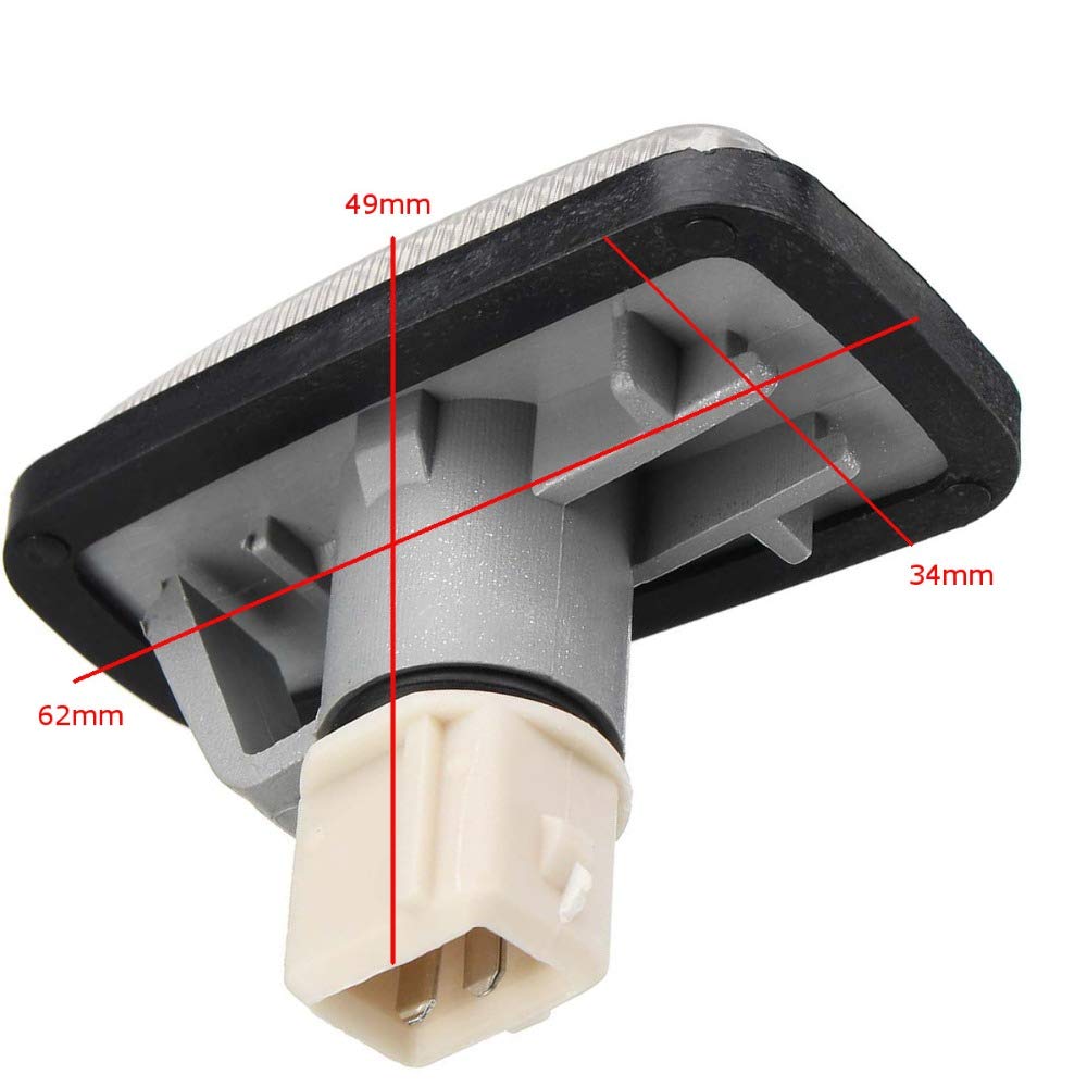 Machswon Side Marker Light, Repeater Lamp, 12V, For Peugeot 406 306 106 806, 632567