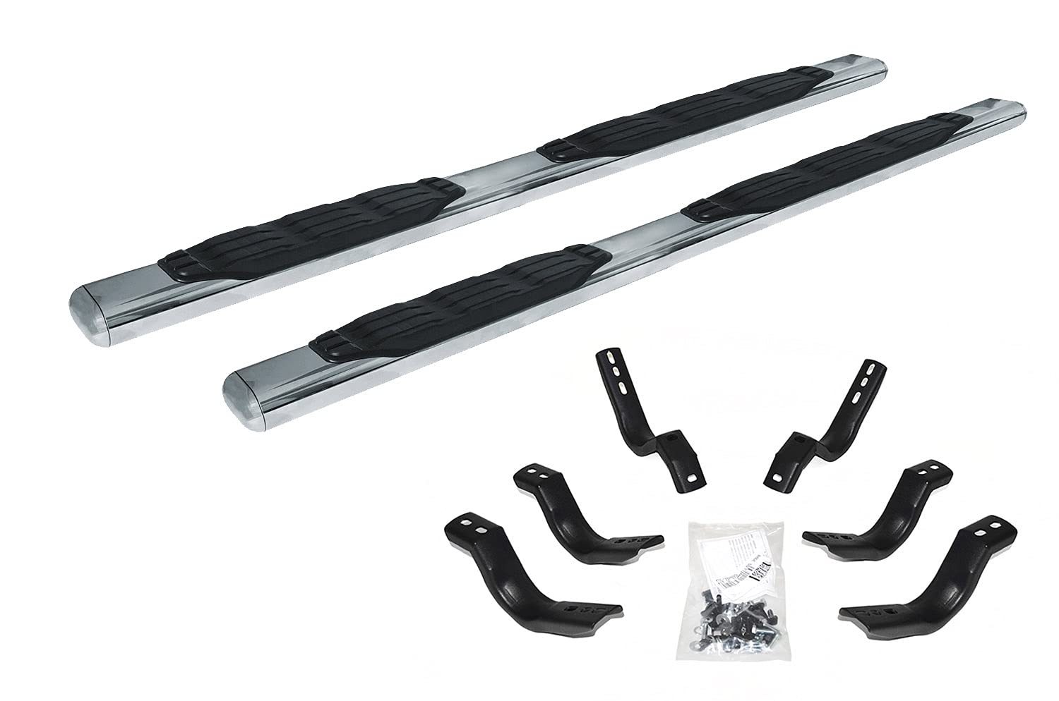 Go Rhino 105441587Ps 5 1000 Series Side Steps With Mounting Brackets Kit - Crewcab Only For Toyota 07-21 Tundra (Crew Cab Pickup)