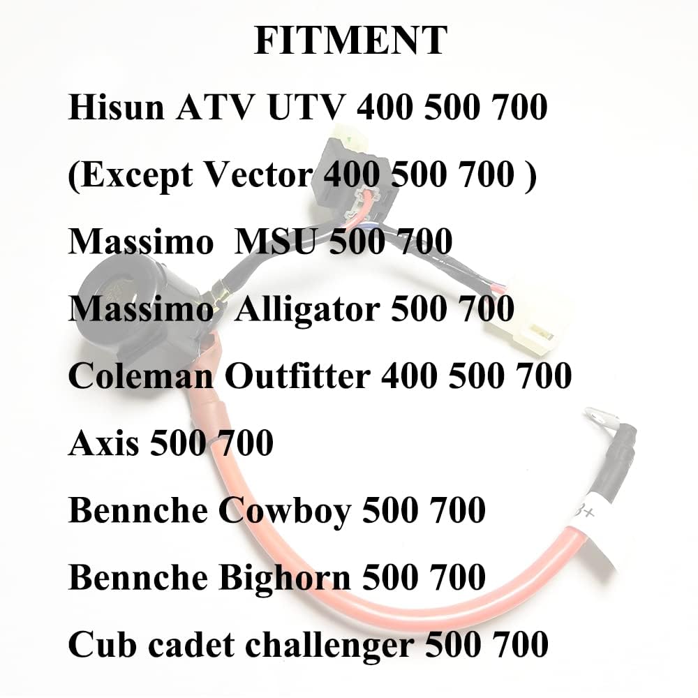 Chikia Hisun 500 Starter Solenoid Relay Replacement For Hisun 400 500 700 Atv Utv,Massimo Msu 500 700 Axis 500 700 Coleman Ut400,Bennche,Cub Cadet