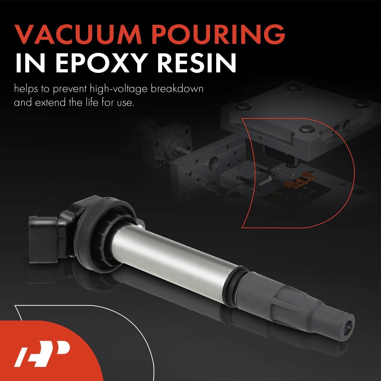 A-Premium Ignition Coil Compatible With Toyota, Pontiac, Lexus & Scion Vehicles - 1.8L 2.0L - Corolla 2009-2019, Matrix 2009-201