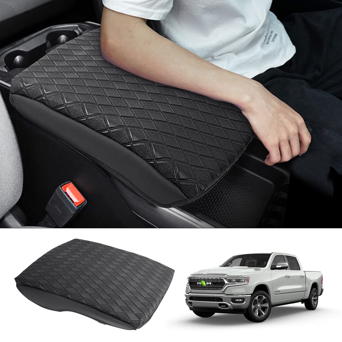 Karltys Center Console Cover For Toyota Corolla Cross 2022 2023 2024 2025, Leather Console Armrest Cover For 2025 Corolla Cross Accessories, Anti Scratch Waterproof Middle Console Pad Protector