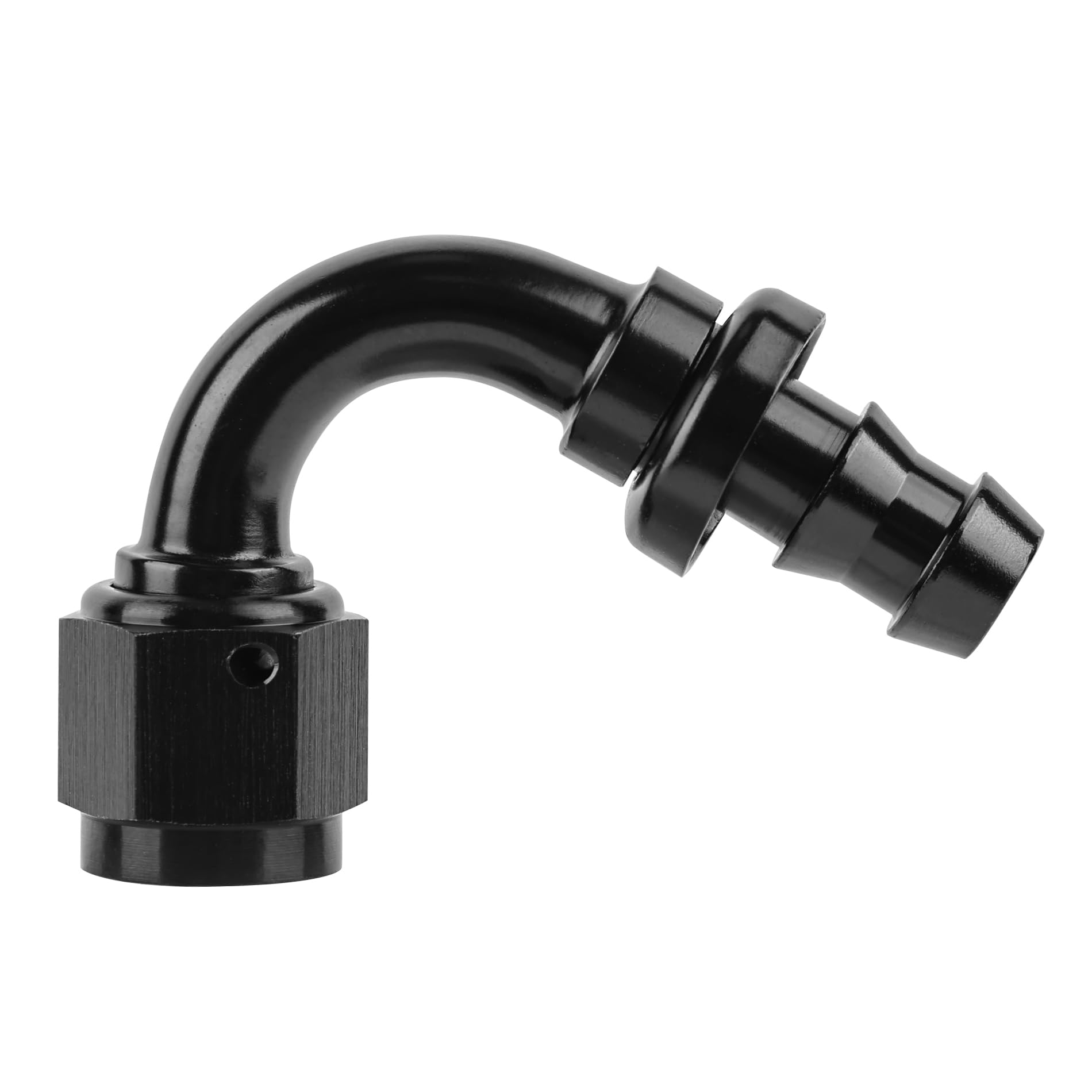 Evil Energy 8An 120 Degree Push Lock Hose Fitting End Black