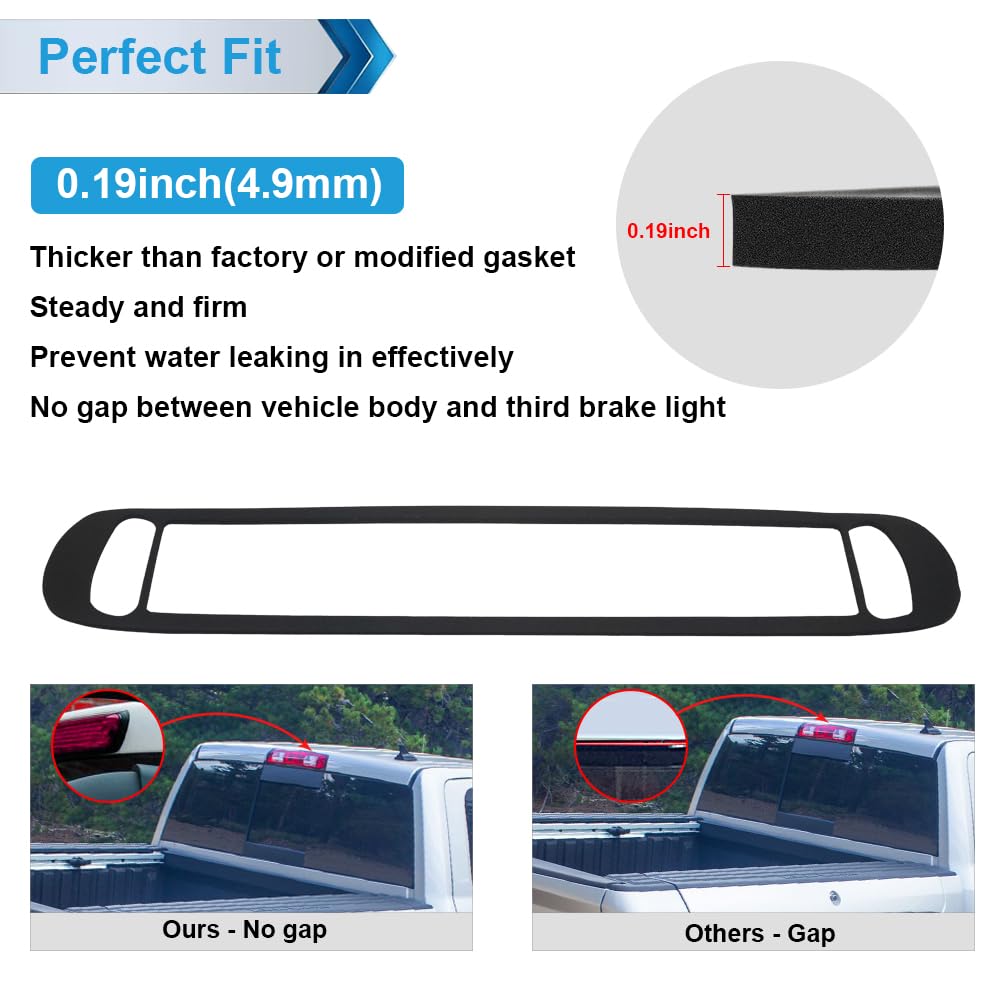 Mbuydiy 3Rd Third Brake Light Gasket Seal Compatible With 2007-2013 Chevy Silverado Gmc Sierra 1500 2500 High Mount Stop Lamp As