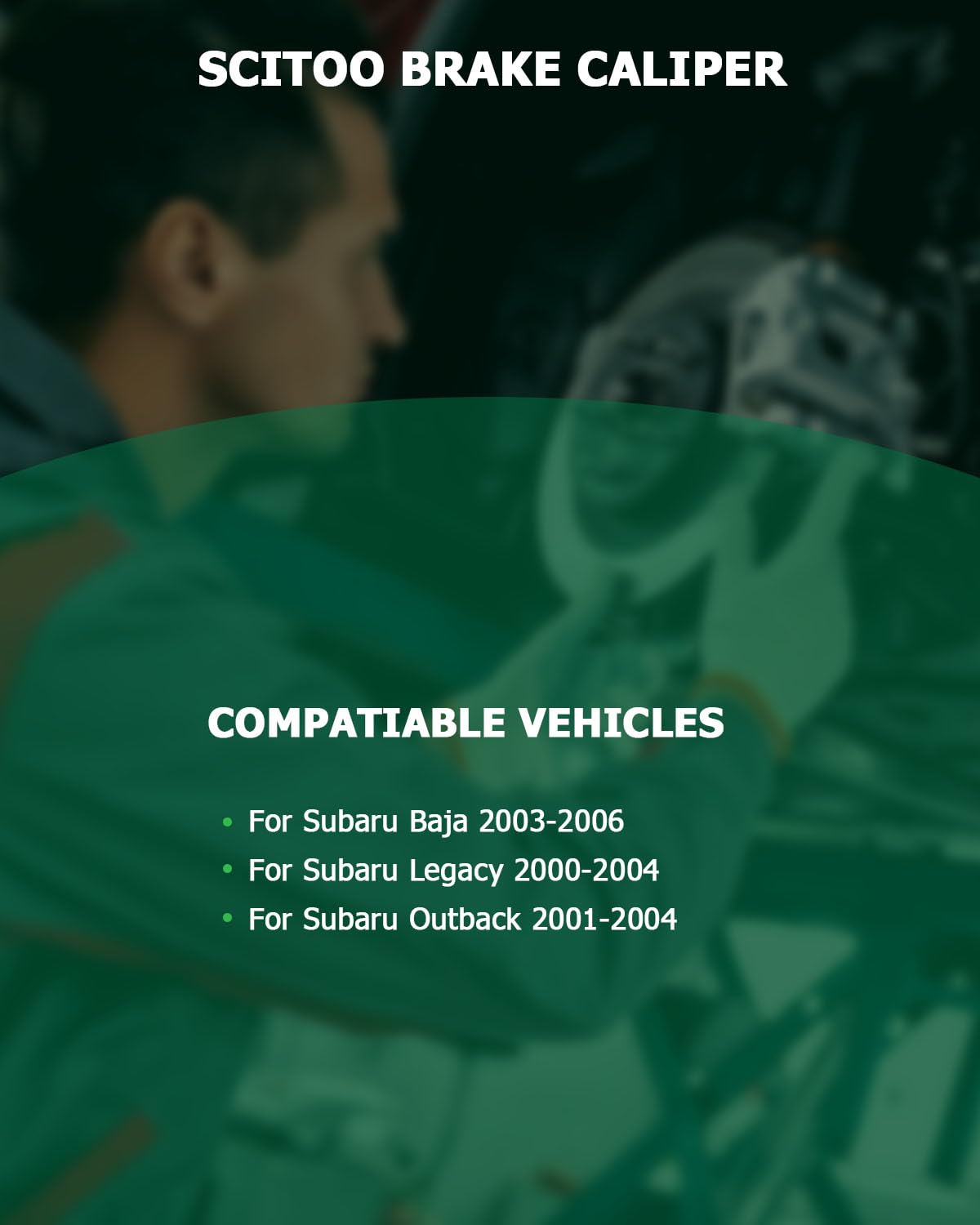 Scitoo 19B2583 Rear Left Disc Brake Caliper Assembly W/Bracket For Subaru For Baja 2003-2006,For Subaru For Legacy 2000-2004,For