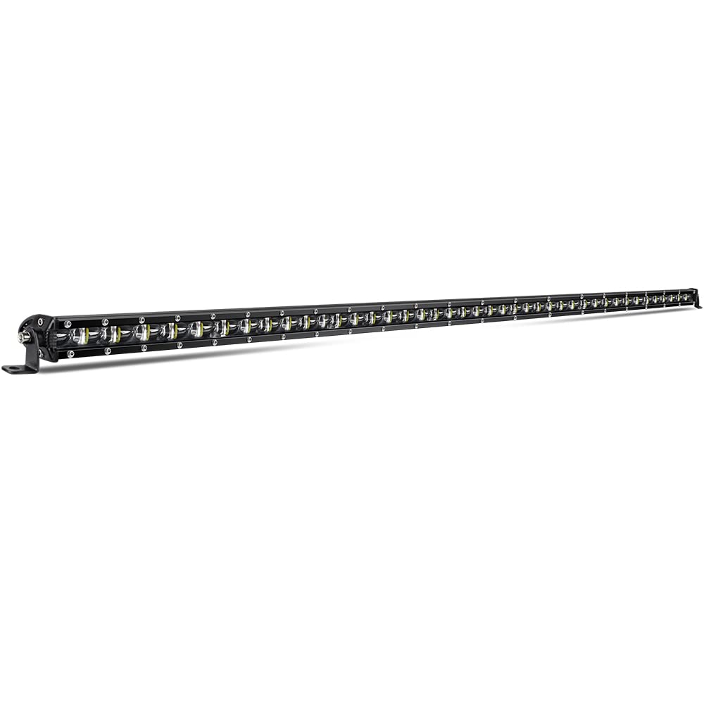 Co Light Led Light Bar Single 44 Inch Slim Single Row Lightbar Driving Combo Beam Off Road Work Lights With Mounting Brackets & 6D Reflectors For Truck, Car, Cabin, Boat, Atv, Utv