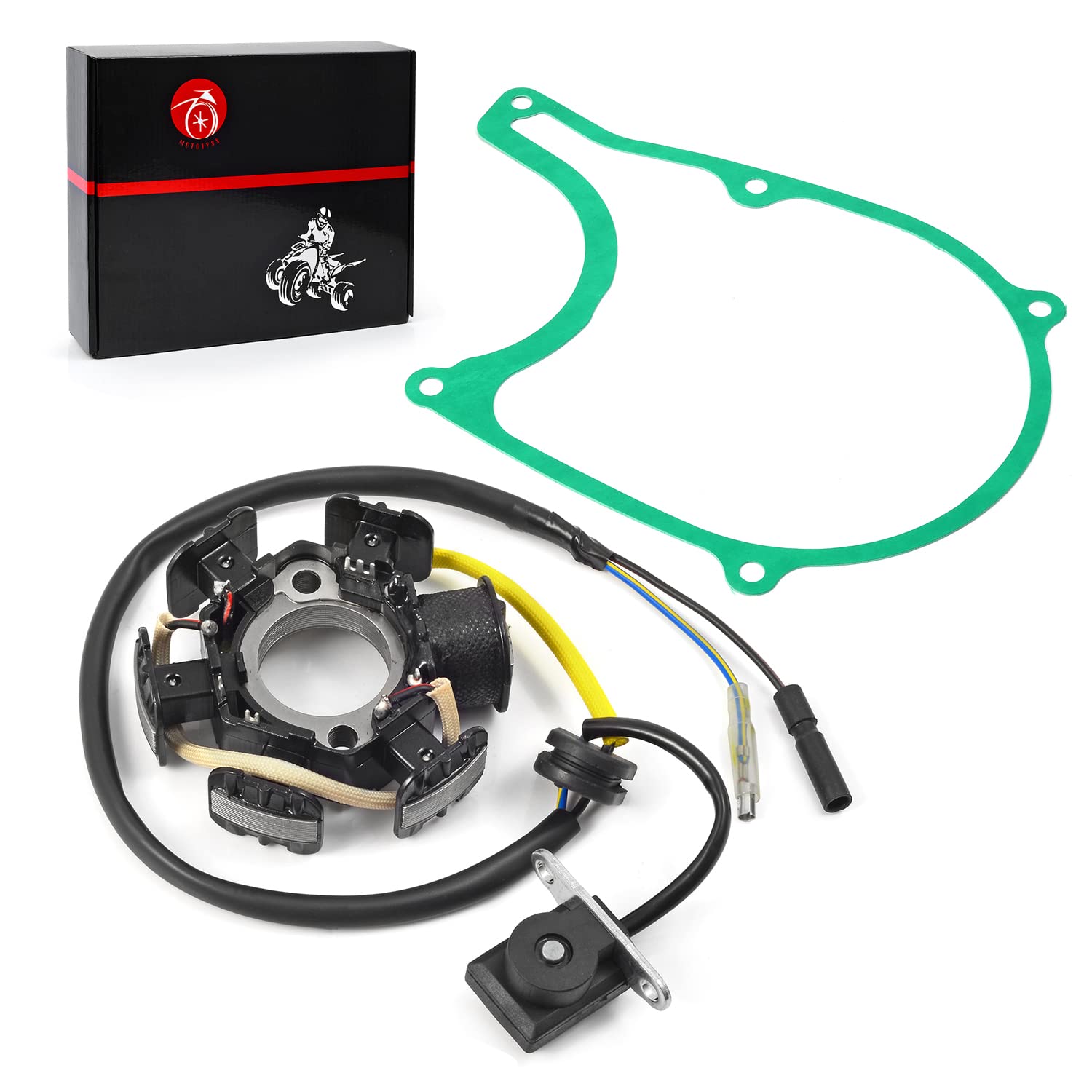 Stator Coil Gasket For Honda Xr100 Xr100R Crf100 Crf100F 1992-2013 11394-Kn4-750 31120-Kn4-751