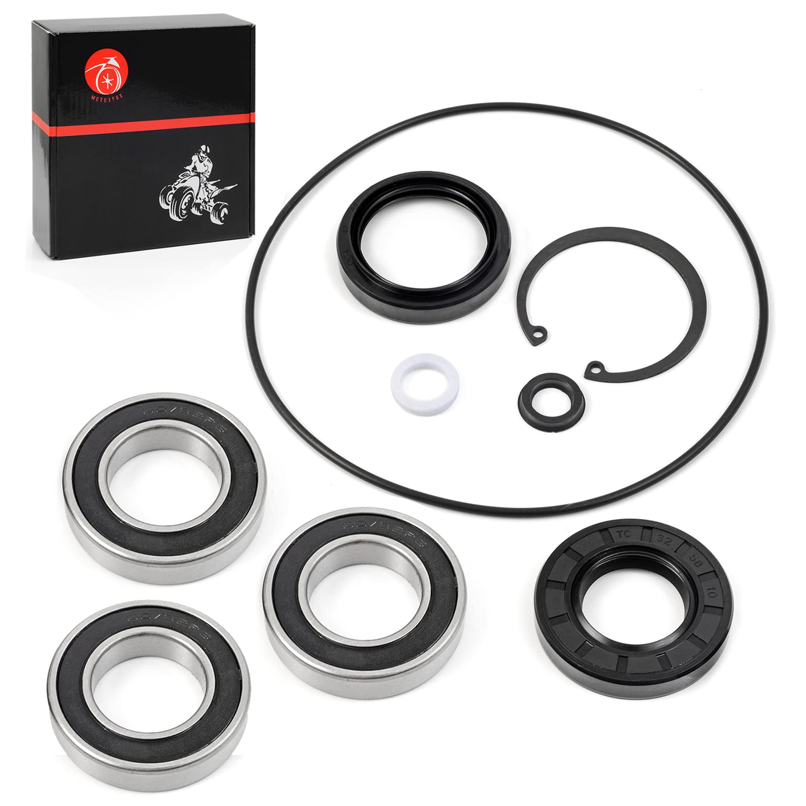 Rear Axle Bearing And Seals Kit Compatible With Honda Recon 250 Trx250 Trx250Te Trx250Tm Trx250Ex 250Ex Trx250X 1997-2022
