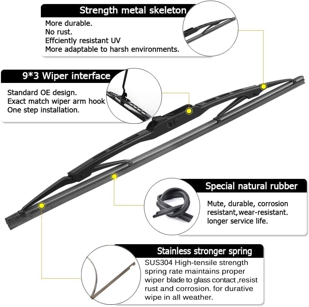 Oem Windshield Wiper Blade Replacement For Cadillac Cts 2010 2011 2012 2013 2014 Original Equipment All-Season Rear Wiper Blade