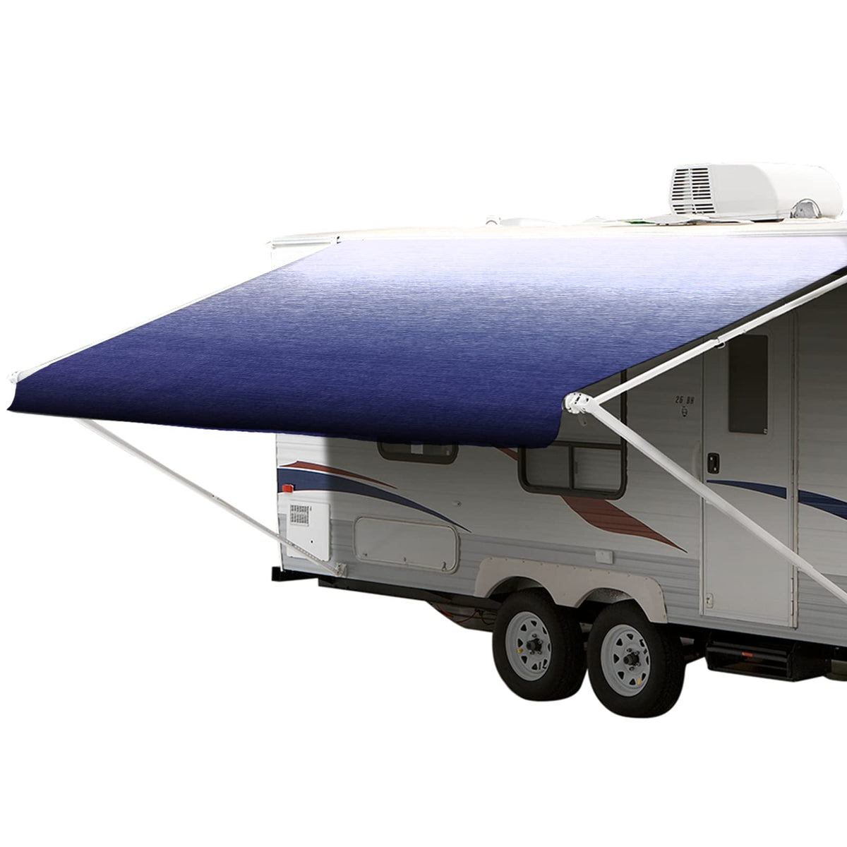 Shadepro - Rv Awning Fabric Replacement - Premium Grade Weatherproof Vinyl - Universal Outdoor Canopy For Camper, Trailer, And M