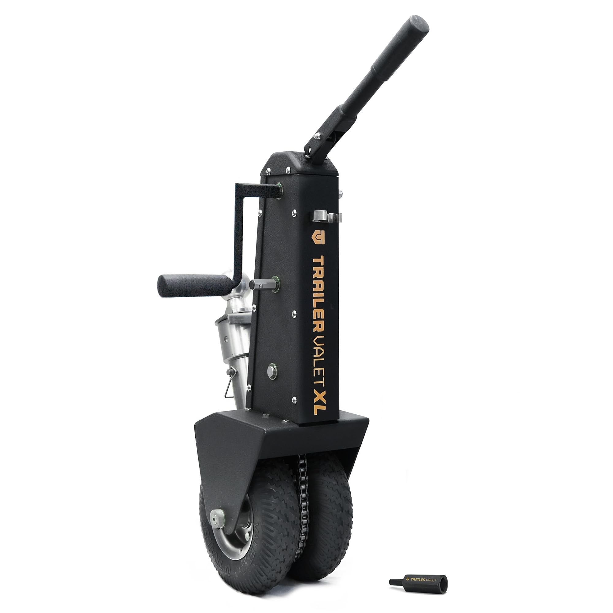Trailer Valet XL Trailer Dolly with 2 Inch Ball - Drill-Powered or Manual Hand Crank Mover - 10,000 lbs Towing Capacity, 1,000 l