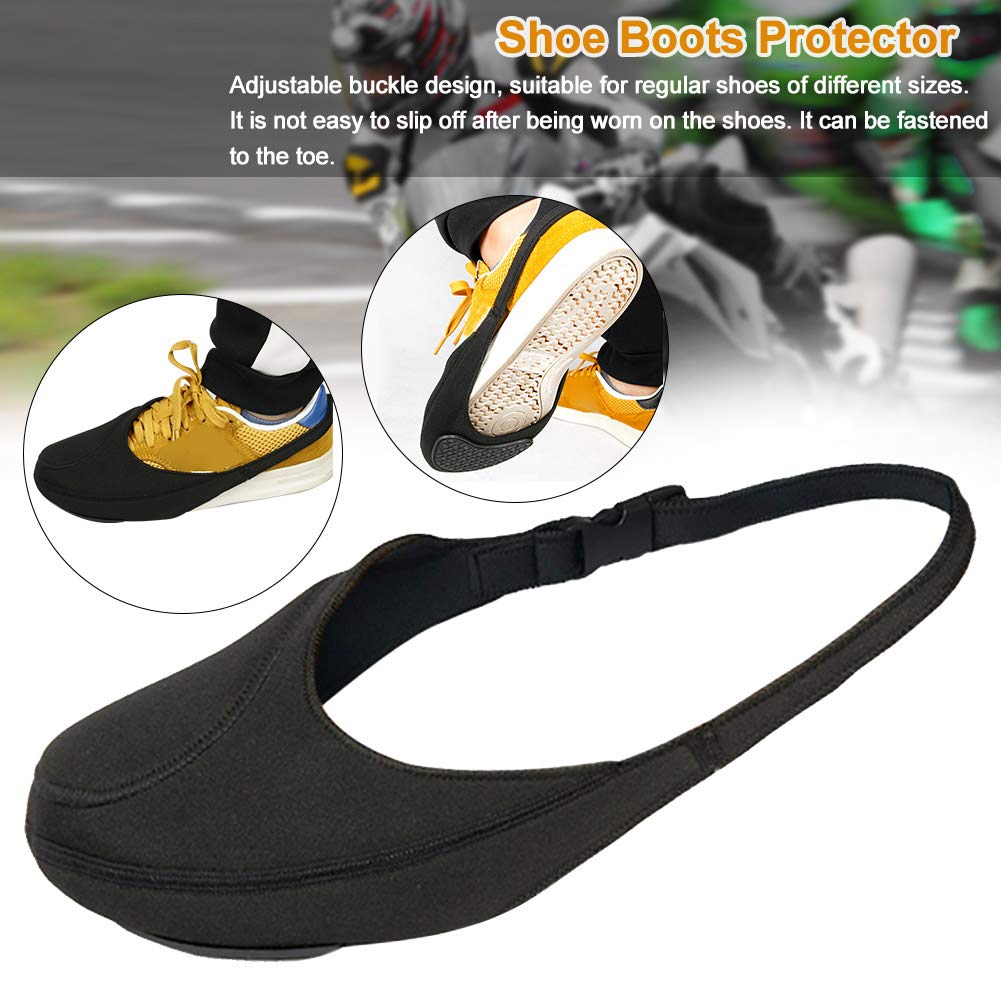 Rich Motorcycle Shifter Shift Pad Shoes Boots Cover, Motorcycle Gear Shifter Shoe Boots Protector Cover, Anti Slip Shoe Boots Protector,Waterproof And Dirt-Resistant,Adjustable