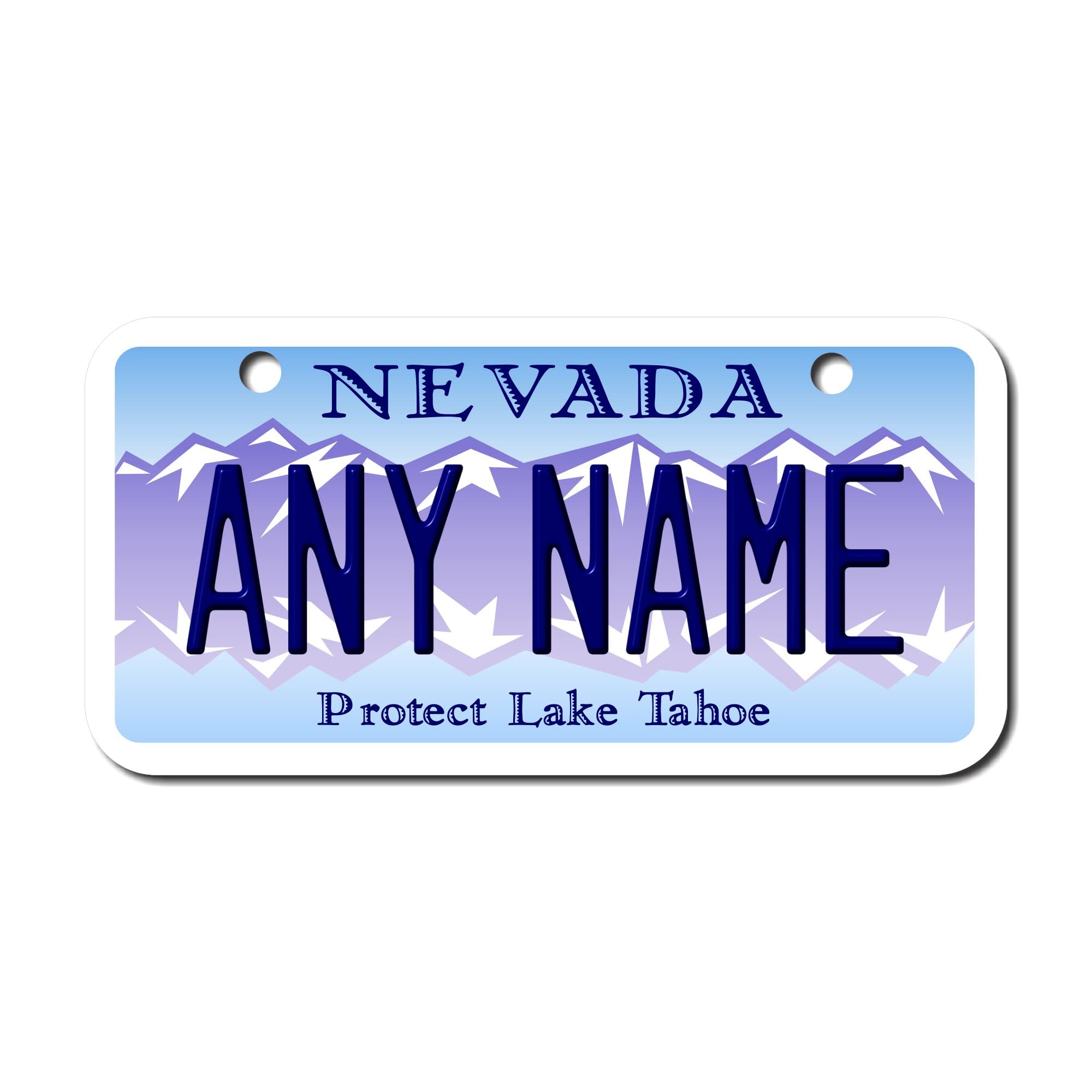Personalized Nevada License Plate 3 '' X 6 '' (Inches) Aluminum. Add Your Name, Text Or Numbers.Great Size For Bikes, Bicycles,