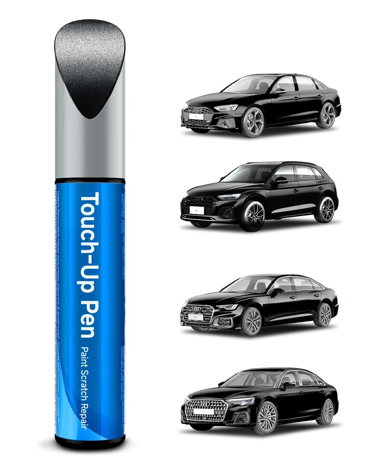 Teslaunch LZ9Y Phantom Black Pearl Touch Up Paint Compatible With Audi Exact Match Car Paint Pen Scratch Repair
