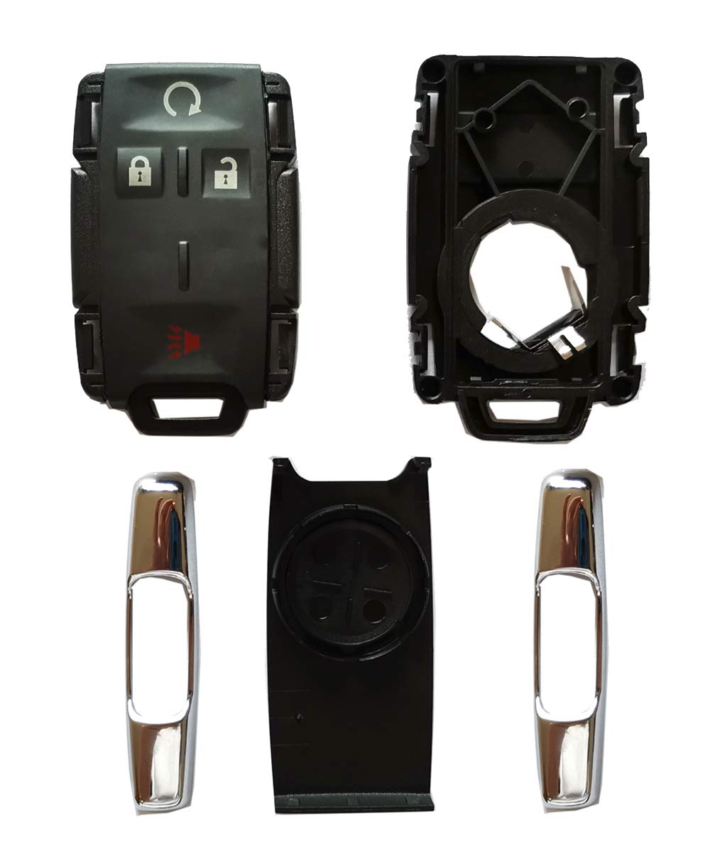 Arruweer Smart Key Fob Case Shell for Chevy Silverado/GMC Sierra 2014-2017, Keyless Entry Remote Control Cover (2-Pack)