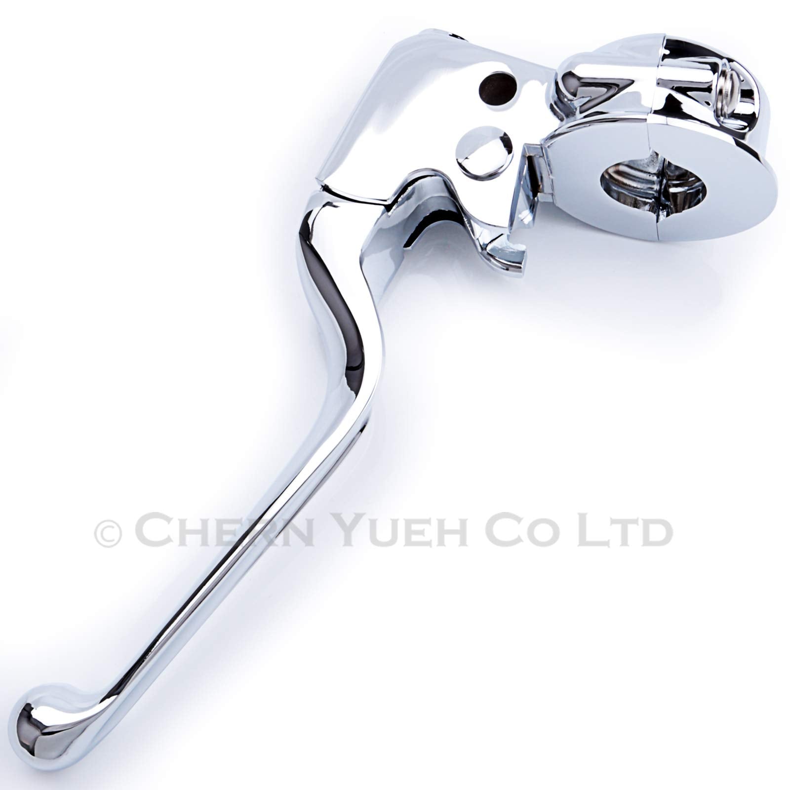 Chern Yueh Clutch Lever Perch Clamp For 96-06 Harley-Davidson Dyna Softail Touring 43329 47231 (Chrome)