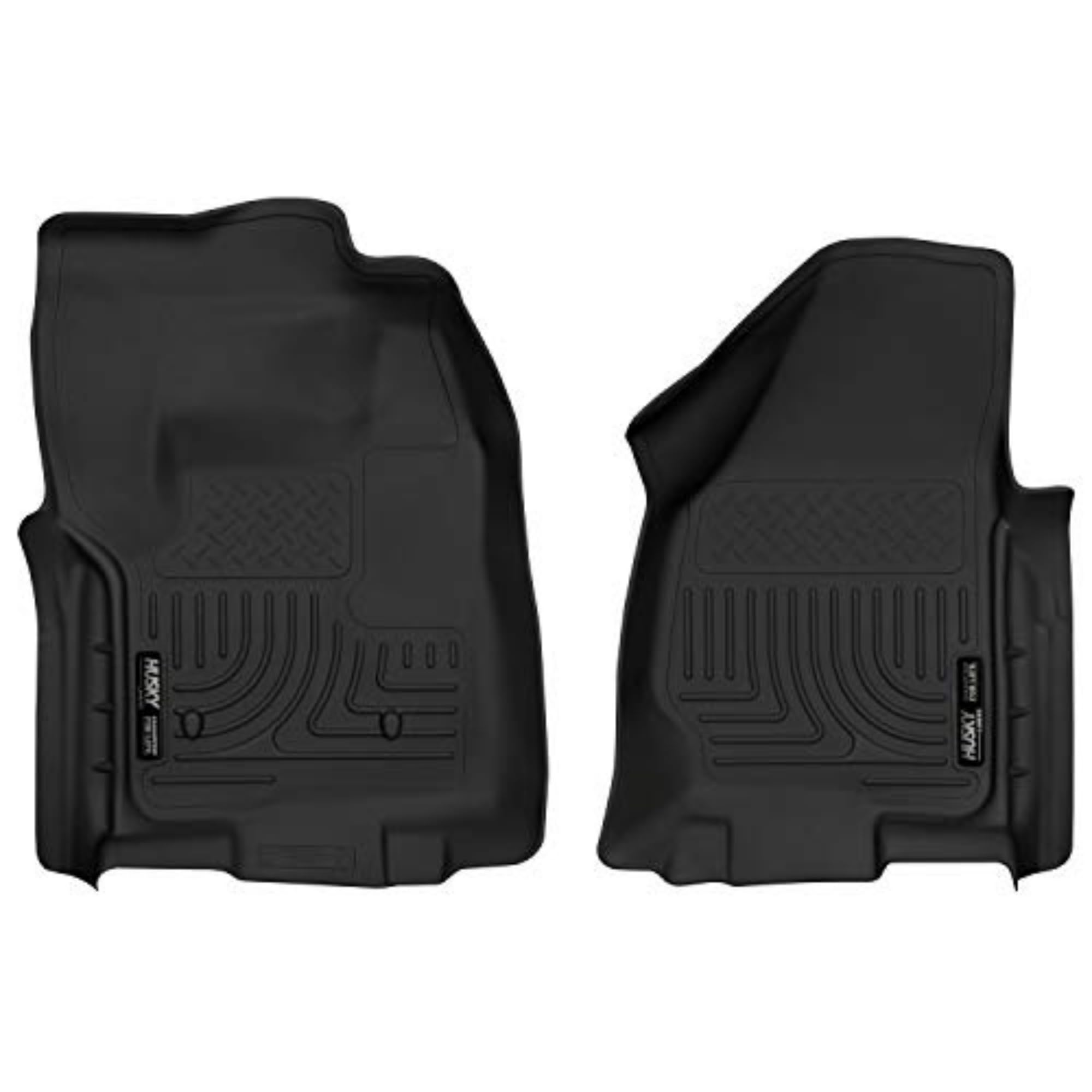 Husky Liners Weatherbeater Floor Mats | Fits 2012-2016 Ford F-250/F-350 Crew Cab With Drivers Side Foot Rest & Manual Shifter |