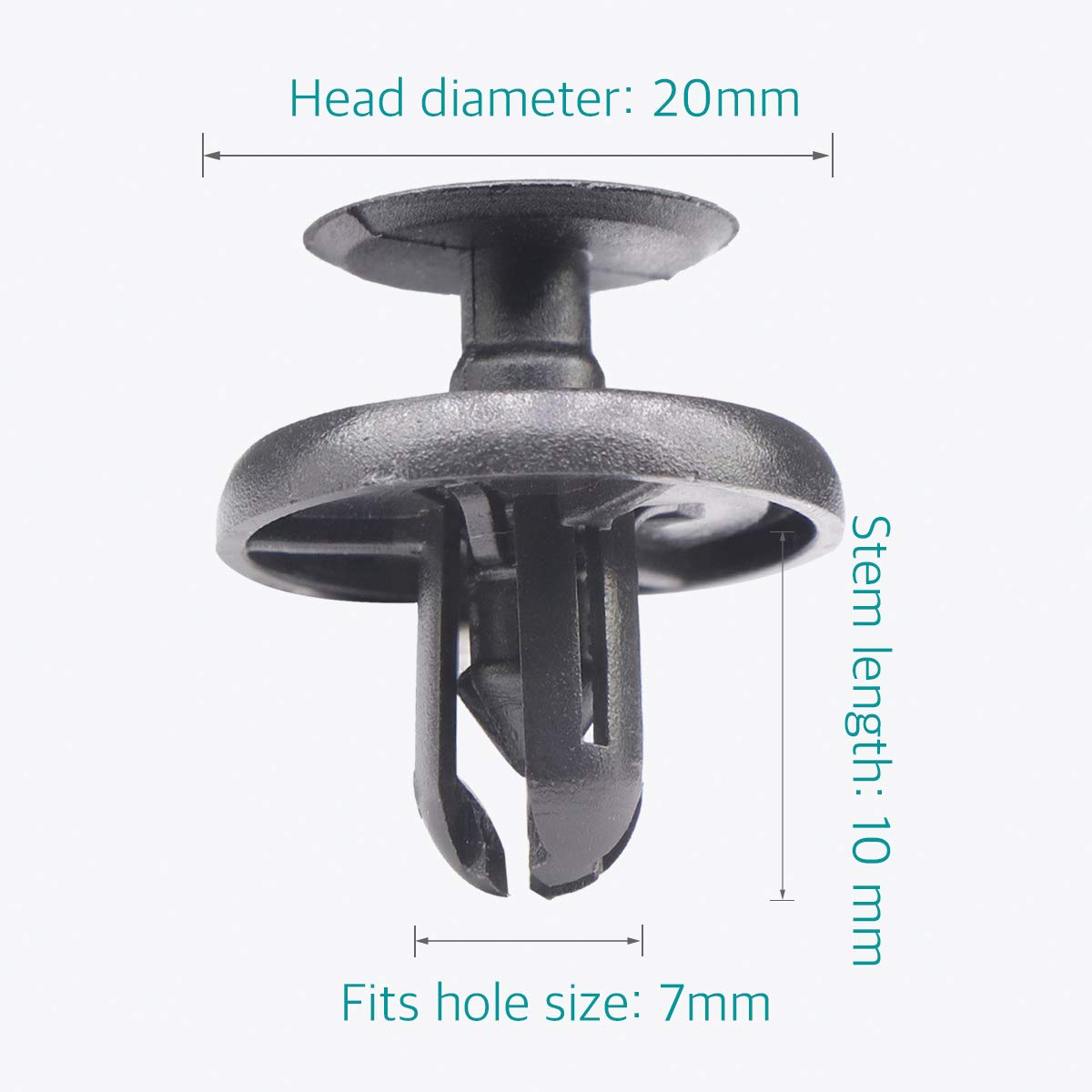 Lantee 20 Pcs Engine Under Cover Push-Type Retainer Clips Replaces For Toyota & For Lexus 90467-07201