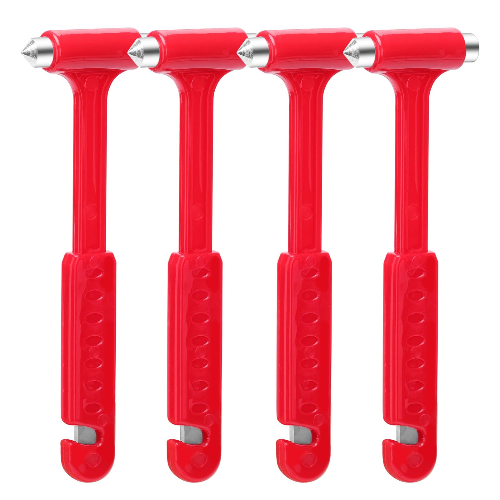 LenDLY 4-Pack Car Glass Window Breaker and Seatbelt Cutter, Emergency Escape Tool for Vehicle, Safety Hammers with Compact Dual-