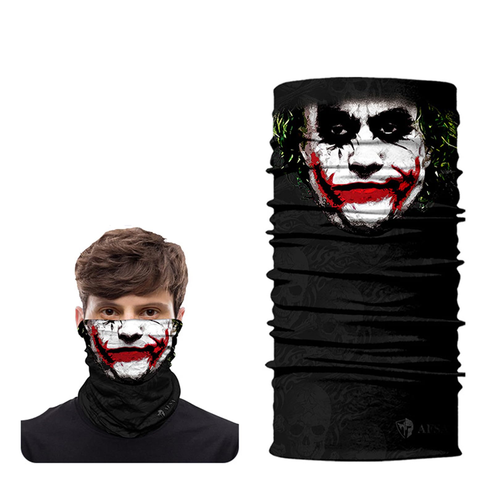 WYSUMMER Scarves Bandanas Skull Face Tube Headband, Gaiter Head Wrap Balaclava Magic Scarf Motorcycle Multi Function Headwear (w