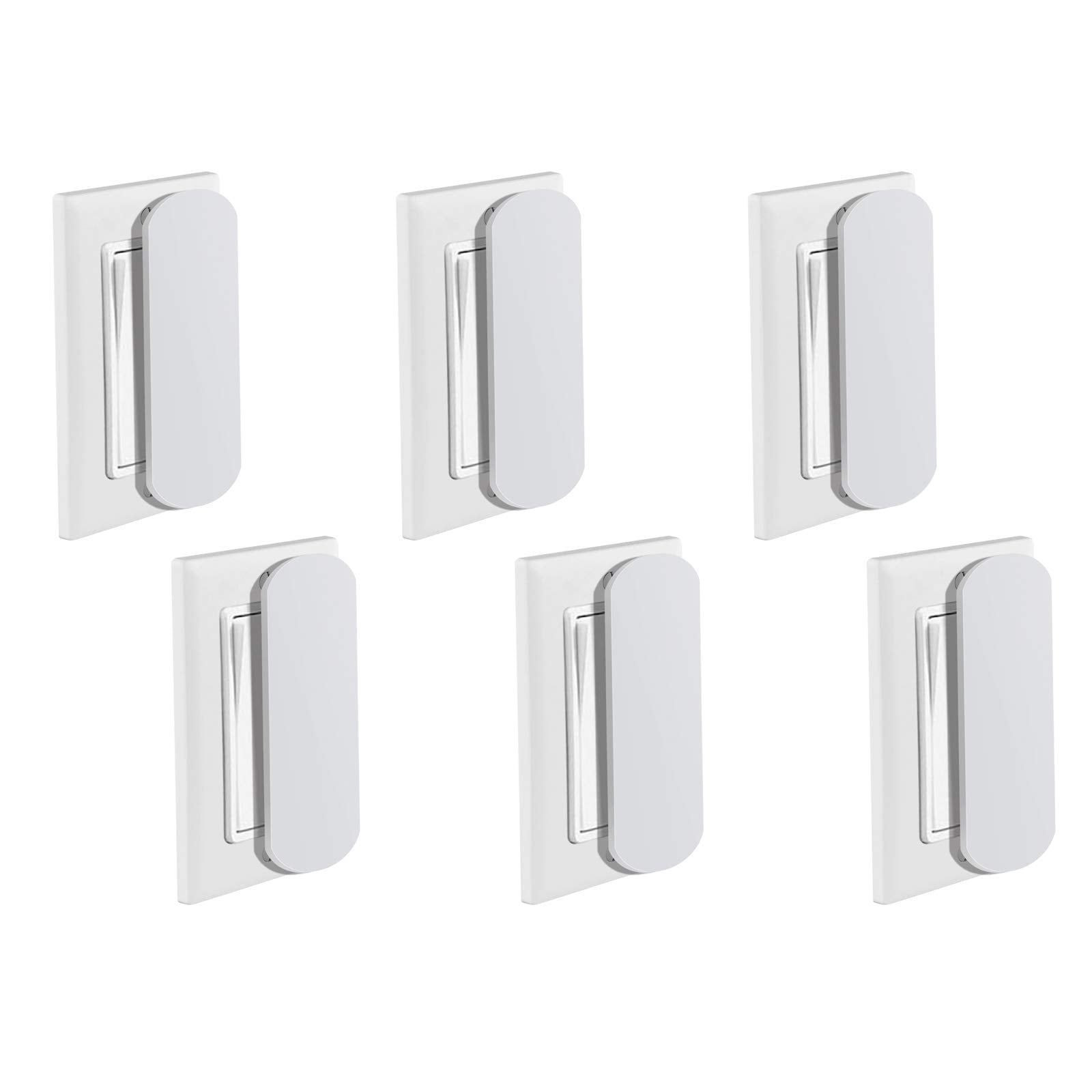 Mvtoe Magnetic Switch And Outlet Cover Light Switch Guards For Flat Modern Switches Toggle Switches, For Sabbath, Home And Office (6 Pack)