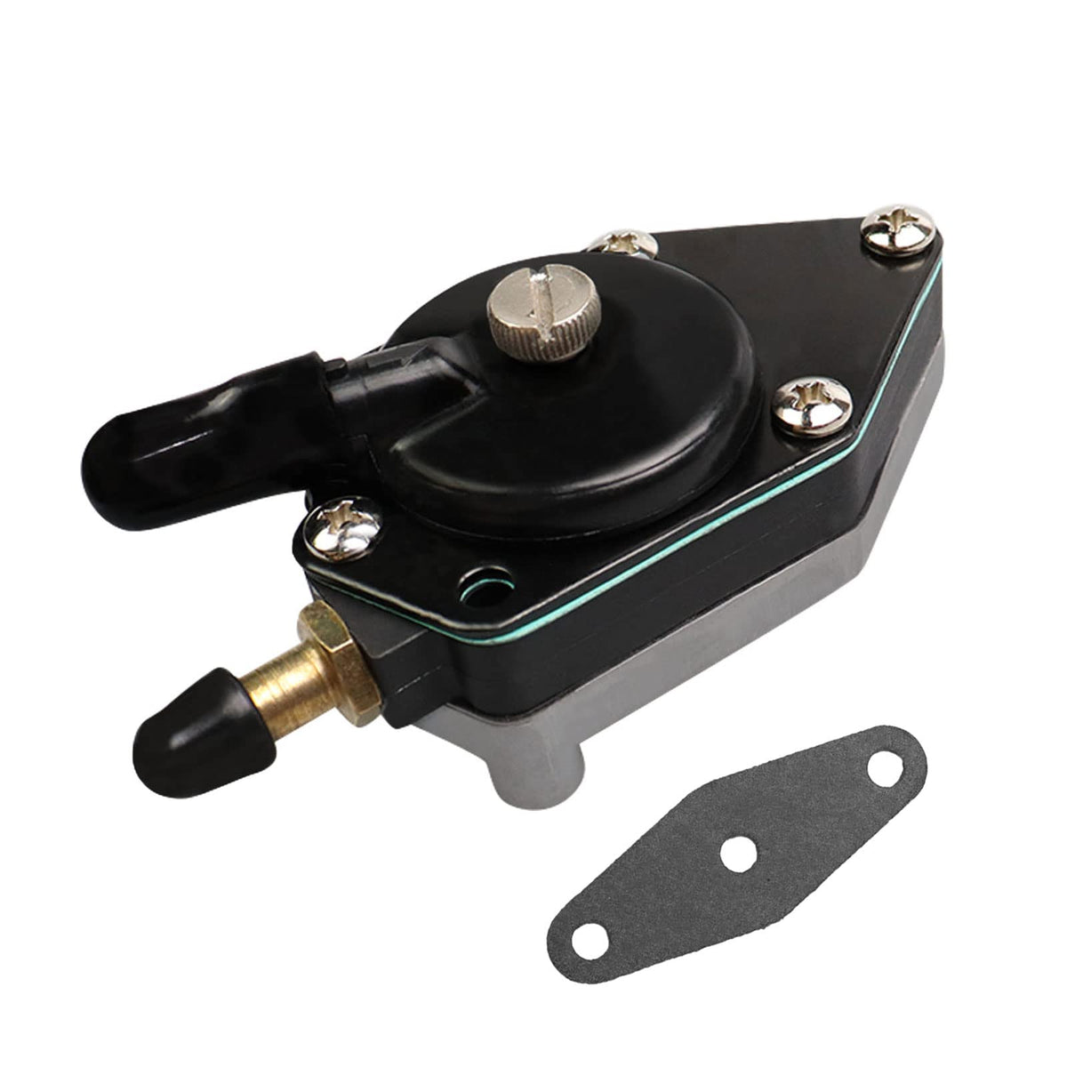 Outboard Fuel Pump 18-7352 With Gasket Evinrude Fuel Pump 438556 433390 385784 Compatible With Johnson Evinrude 25-140Hp Boat Mo