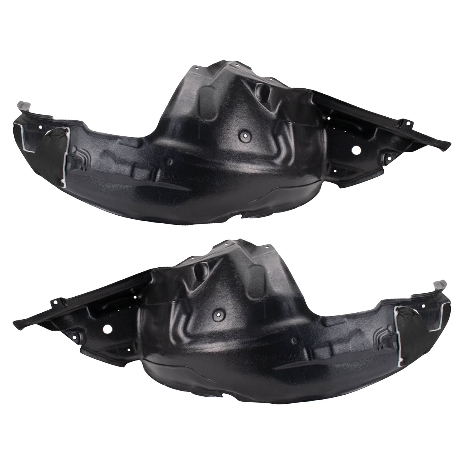Trq Front Inner Fender Liner Set Compatible With 2009-2013 Subaru Forester Su1248118 Su1249118