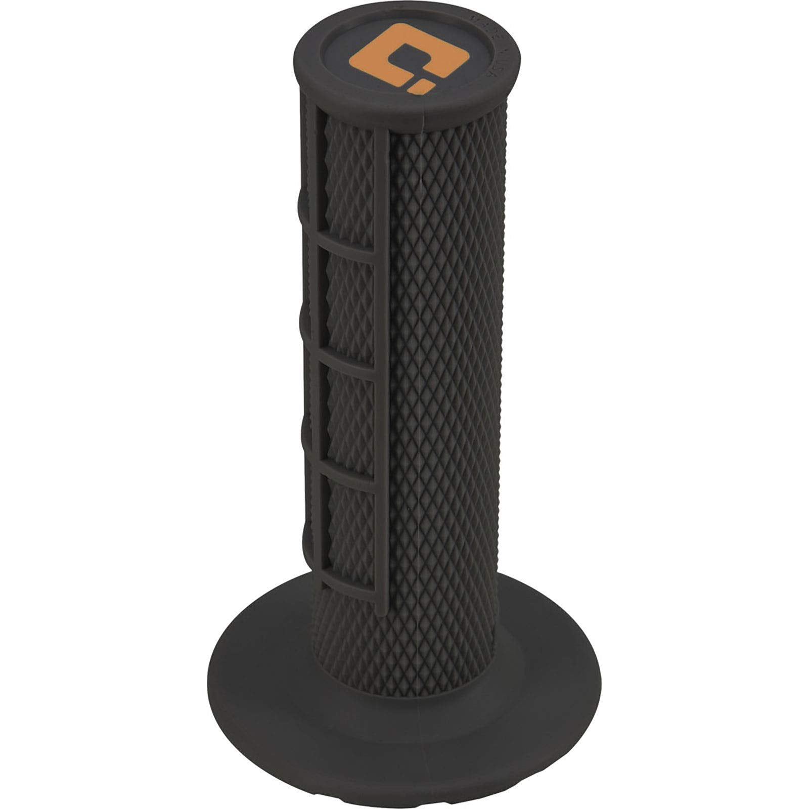 Odi Half Waffle V2 Mx Lock-On Grips - 2 & 4-Stroke (Graphite)