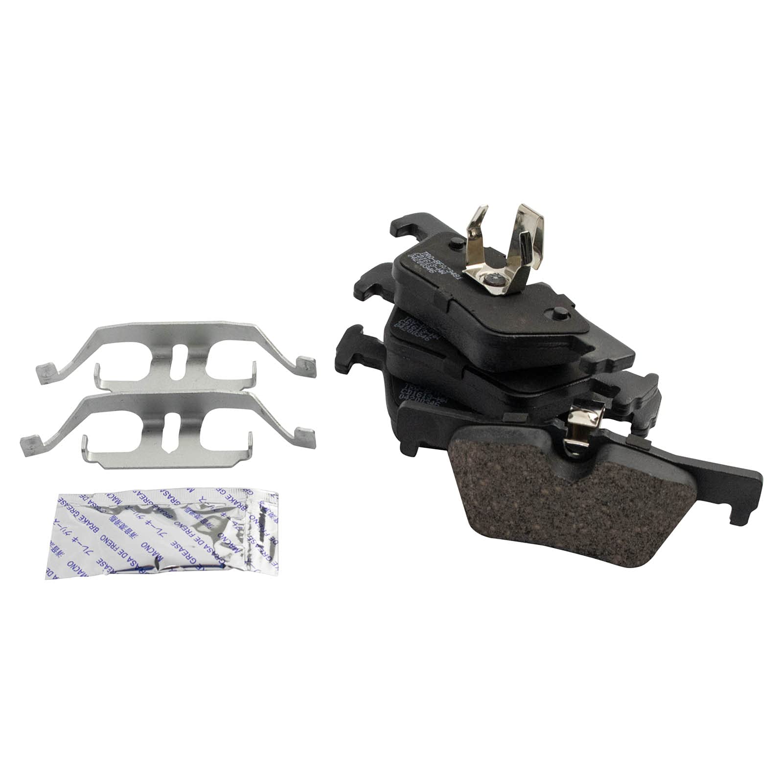 Trq Rear Brake Pad & Rotor Kit Brake Pads Brake Rotor Parking Brake Shoe Set Ceramic Compatible With 2016 Bmw 428I 2015-2016 428