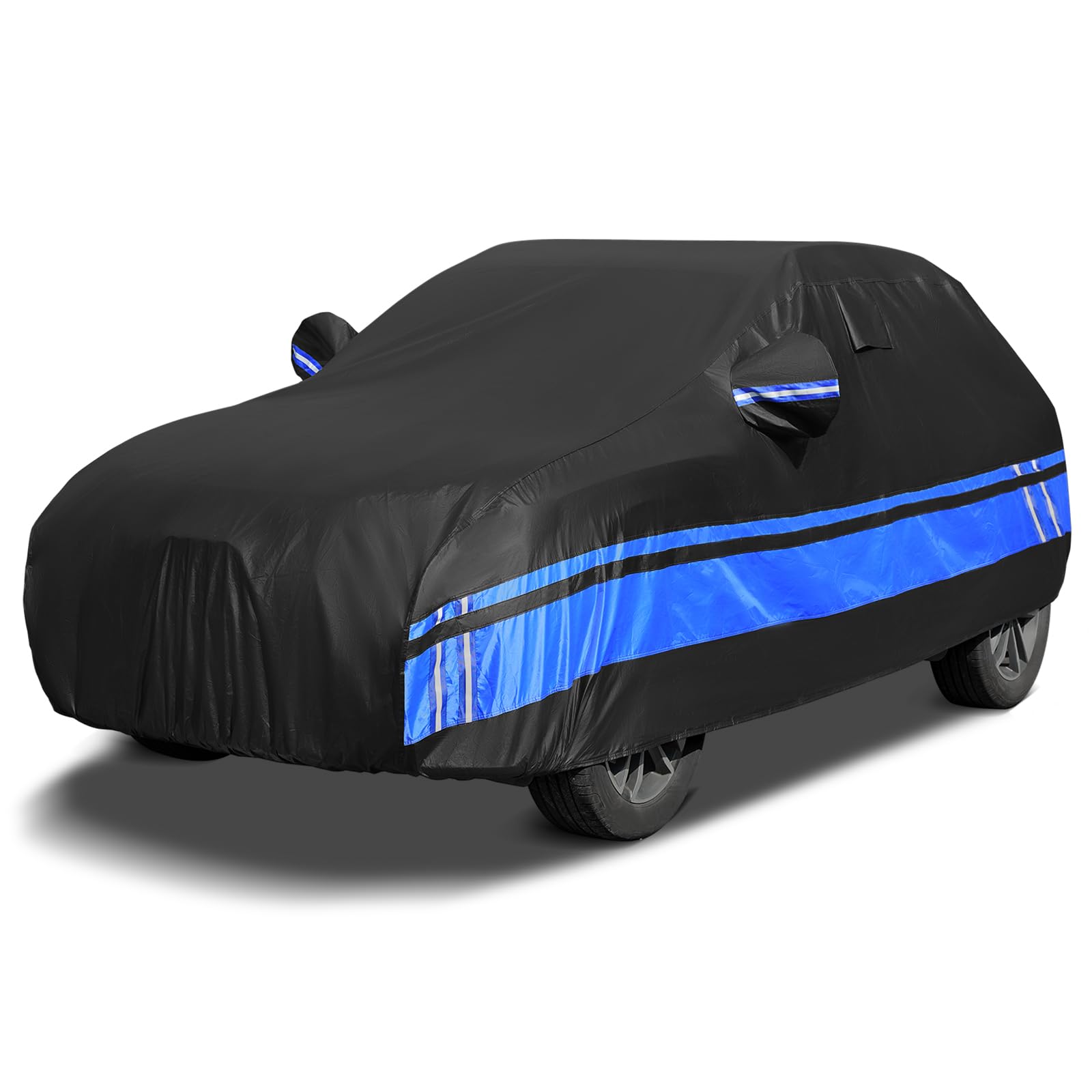 ATHUPEAD 10-Layer SUV Car Cover Waterproof All Weather for Automobiles, Universal Fit for Audi Q7/SQ7, Ford Explorer, Mercedes G