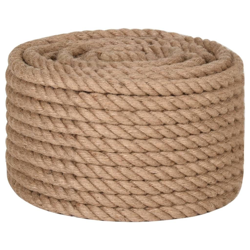 vidaXL 100% Natural Jute Rope for Household and Gardening Purposes, Versatile and Durable, 1968.5 Inches (164 Feet) with a Thickness of 0.8 Inches