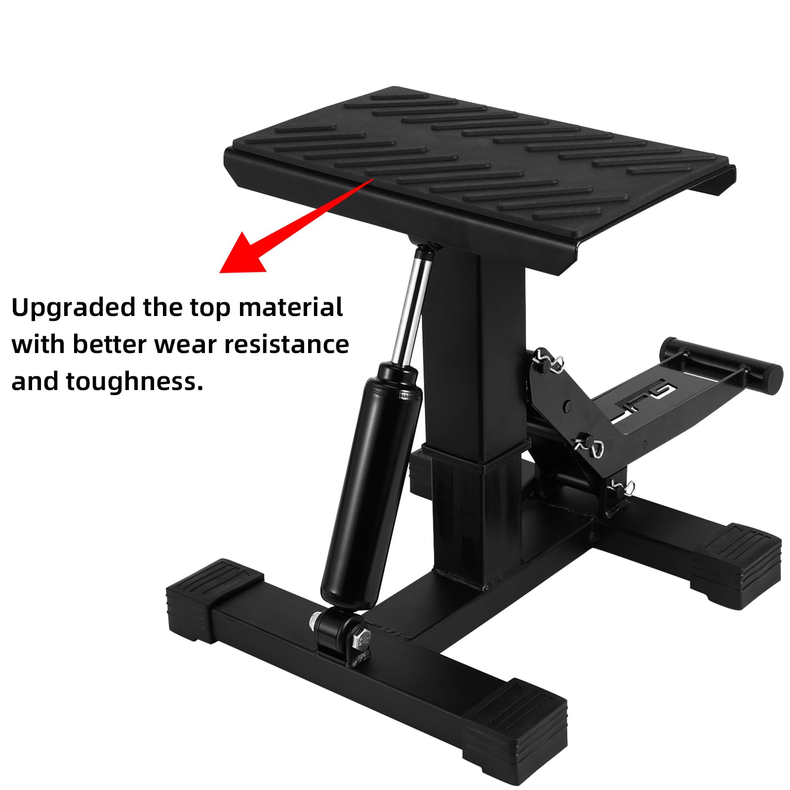 JFG RACING Motorcycle Dirt Bike Stand,1000Lbs Capacity Lift Jack Hoist Table Height Adjustable Lifting Stand Ideal for Dirtbike