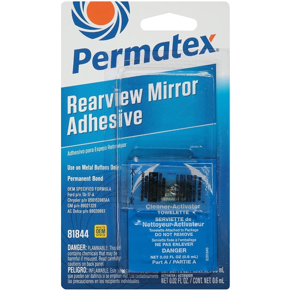 Permatex 81844 Professional Strength right Rearview Mirror Adhesive