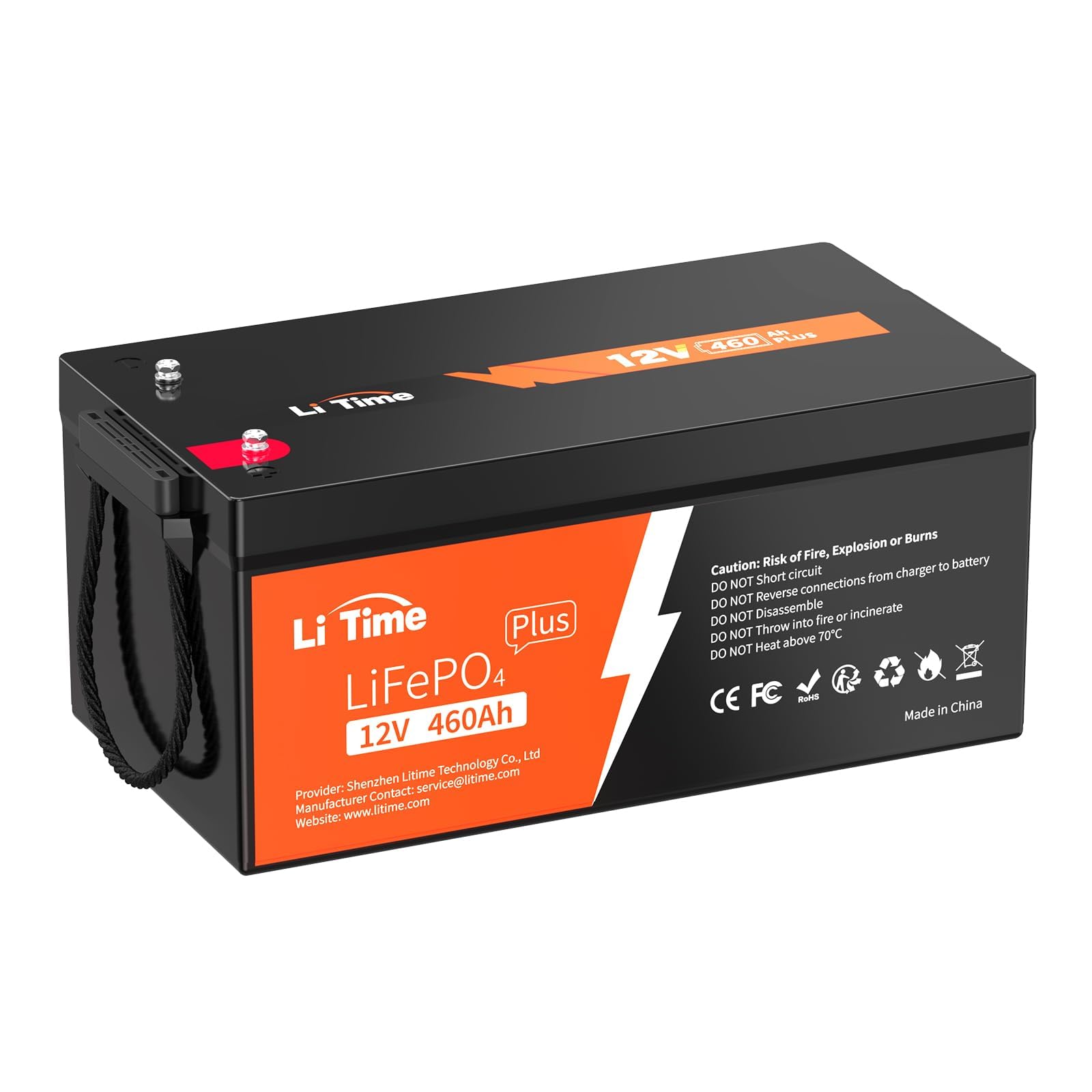 Litime 12V 460Ah Group 8D Lifepo4 Lithium Battery, Built-In 250A Bms, Up To 15000 Cycles & 10 Years Lifetime, 5888Wh High Energy