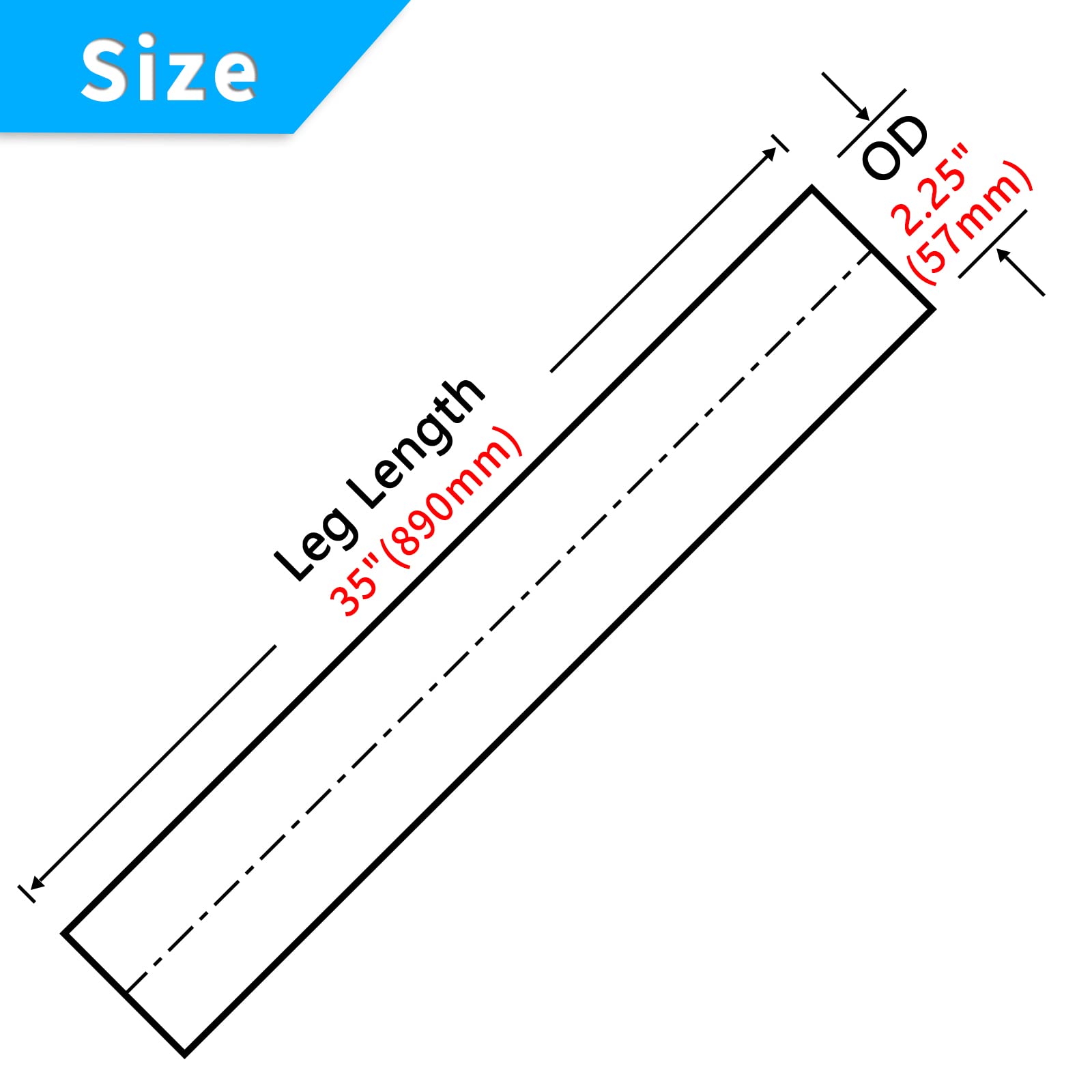 Fgjqefg 2.25 Inch Straight Diy Custom Mandrel Exhaust Pipe Tube Pipe, 35 Inch Length, 2.25'' Od Mandrel Straight Pipe, T304 Stai