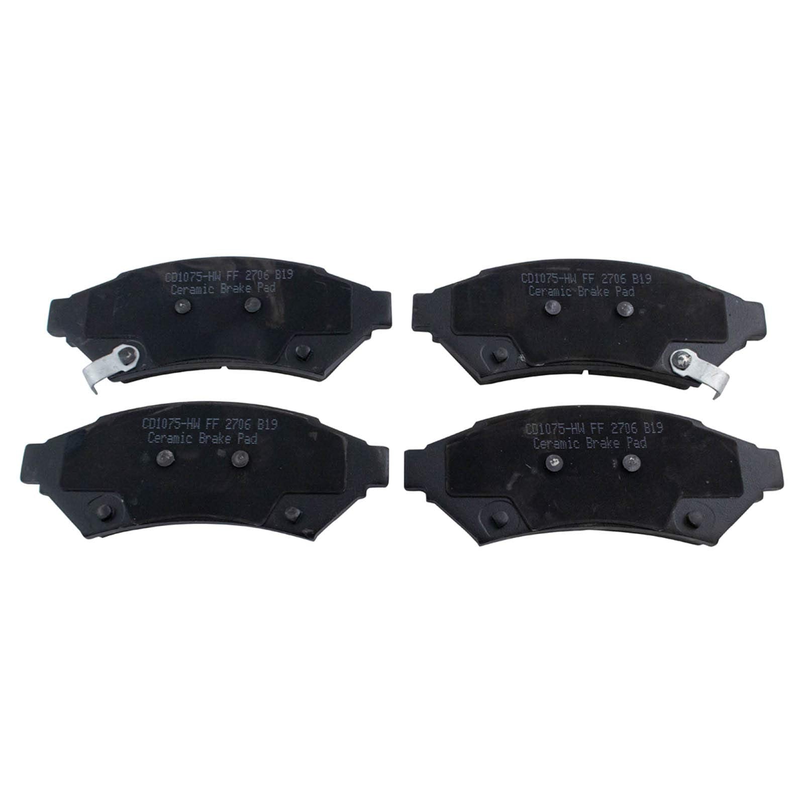 TRQ Front Brake Pads Ceramic Compatible with 2005-2008 Buick LaCrosse 2005-2007 Terraza Chevrolet Uplander Pontiac Grand Prix 20