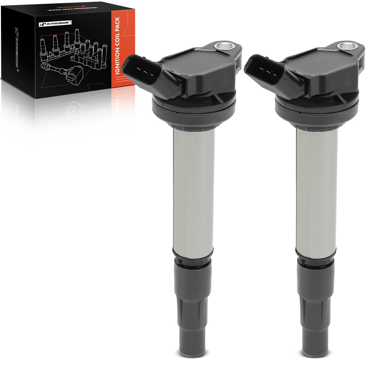 A-Premium 2Pcs Ignition Coil Packs Compatible With Toyota, Pontiac, Lexus & Scion Vehicles - 1.8L 2.0L - Corolla 2009-2019, Matr