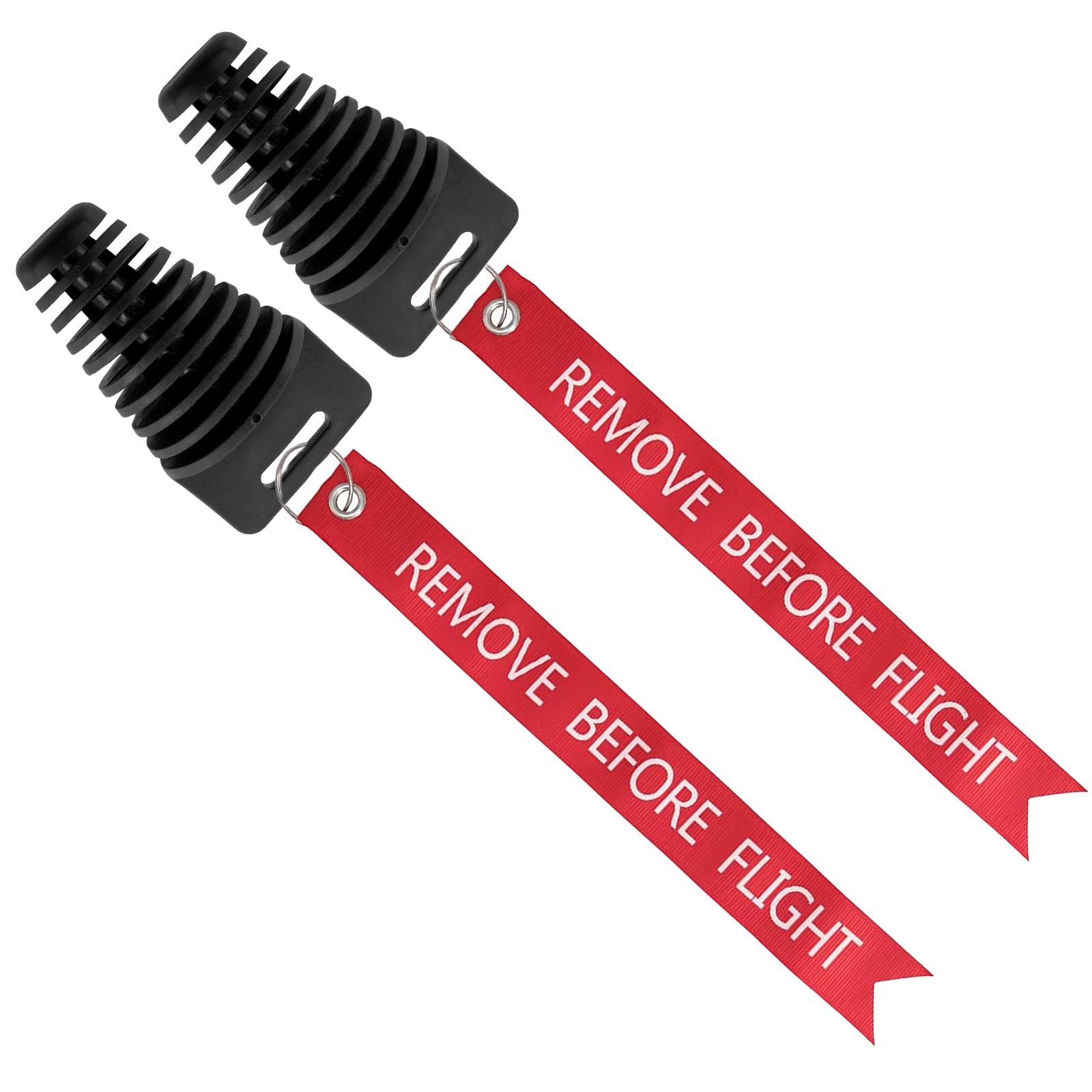 Muffler Exhaust Wash Plug, Hoedia 2 Pack Wash Plugs With 2 Streamers, Fit Most 2 Stroke 4 Stroke Motorcycle Bikes With Rubber Ex